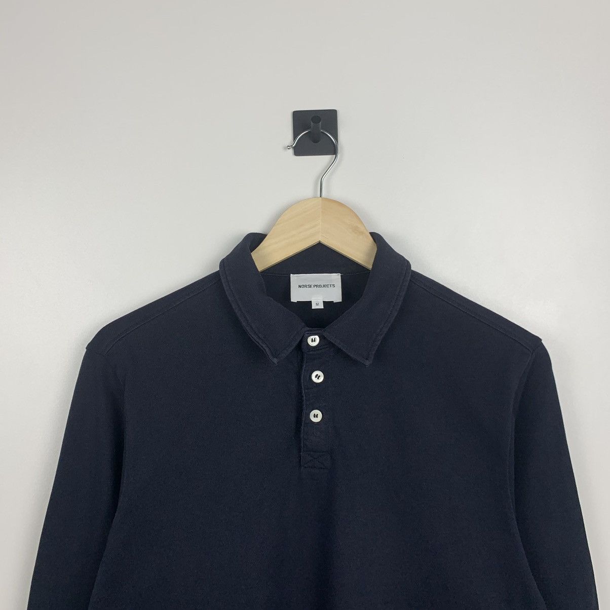 Norse Projects Norse Project Button Ups Sweatshirt Size M Navy Blue Size US M / EU 48-50 / 2 - 2 Thumbnail