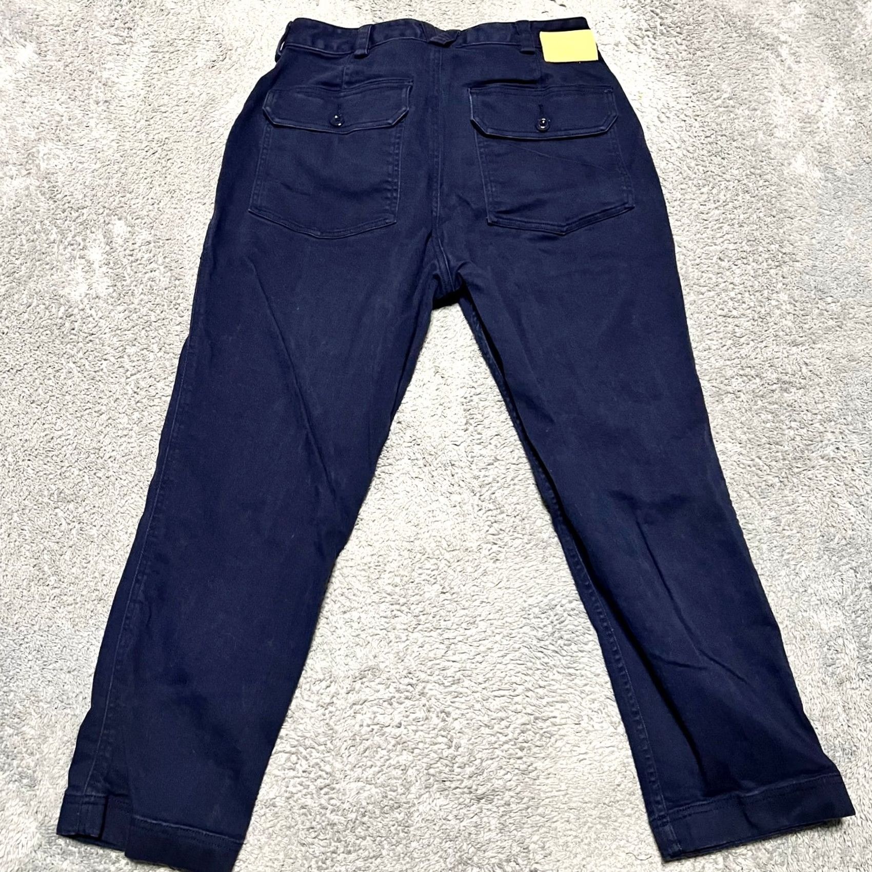 Duluth Trading Company Duluth Pants Womens 12 Reserve Stovepipe Navy Blue Hike Outdoor Crop Chino Regular 33x25.5 Womens Size 34" / US 12 / IT 48 - 3 Thumbnail