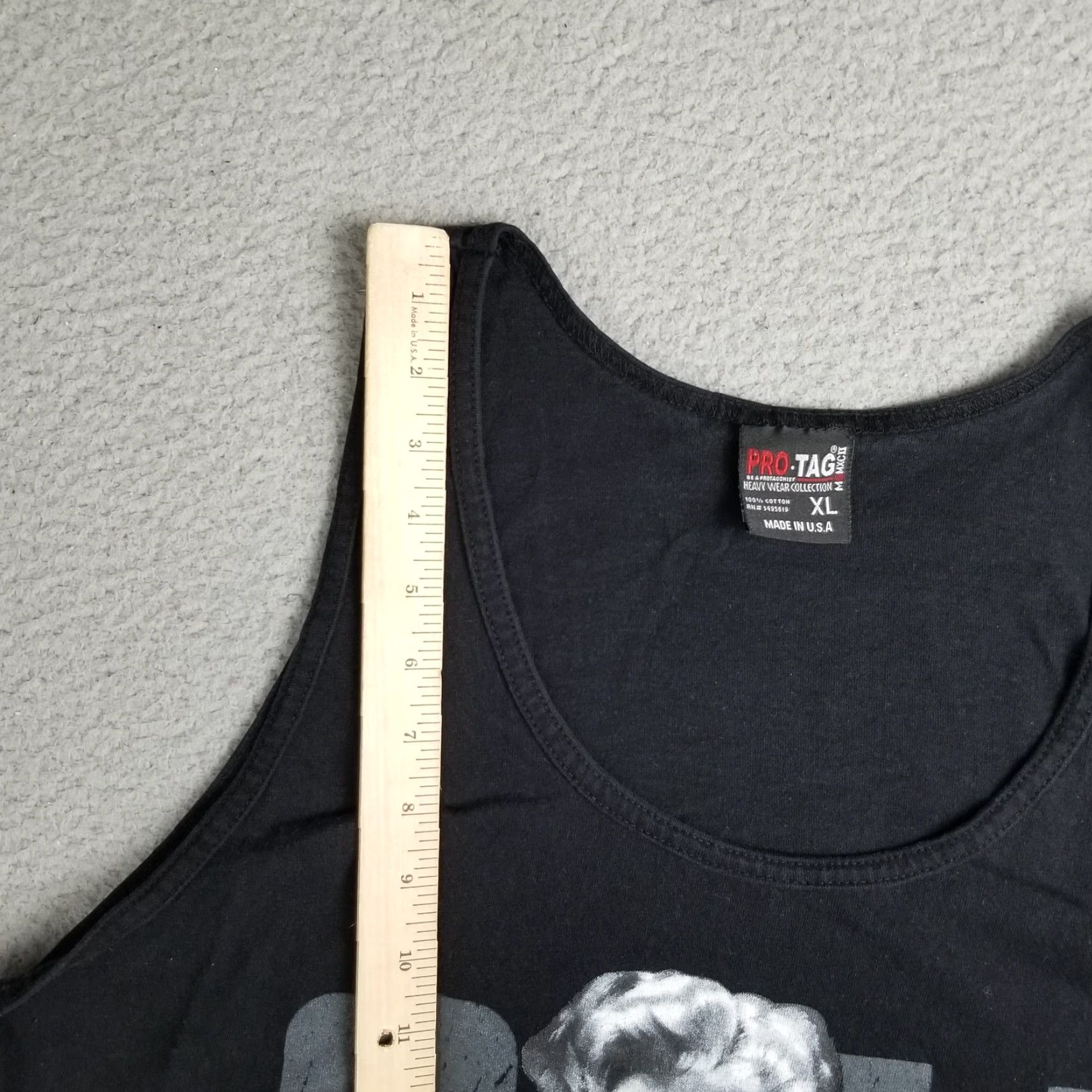 Vintage VINTAGE California Shirt Men XL Black Crew Neck Tank Heavyweight Logo 90s California Republic Men XL Shirt Size US XL / EU 56 / 4 - 3 Thumbnail