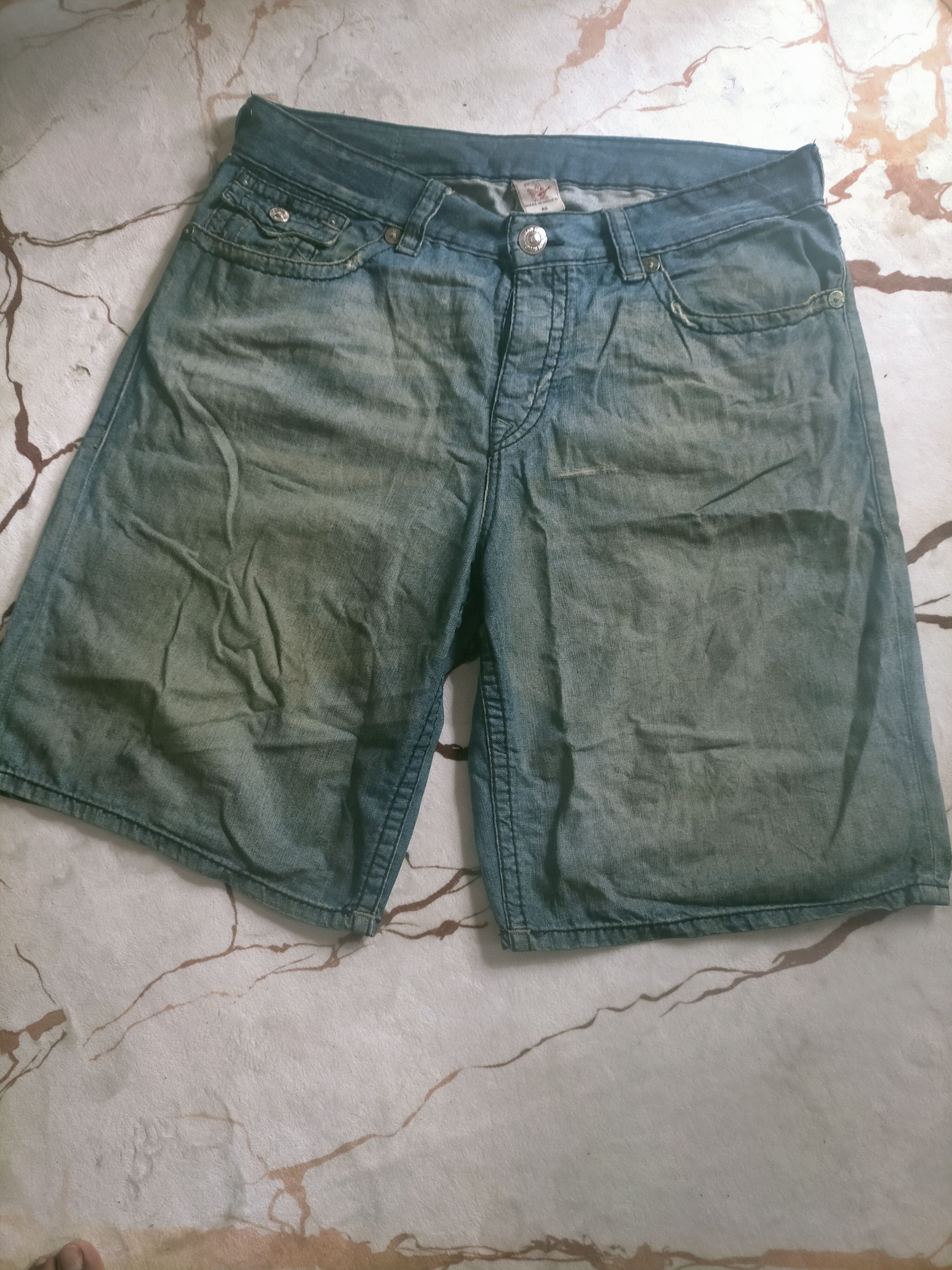 Evisu 🔥 Vintage True Religion Jorts Pants Size US 40 / EU 56 - 3 Thumbnail
