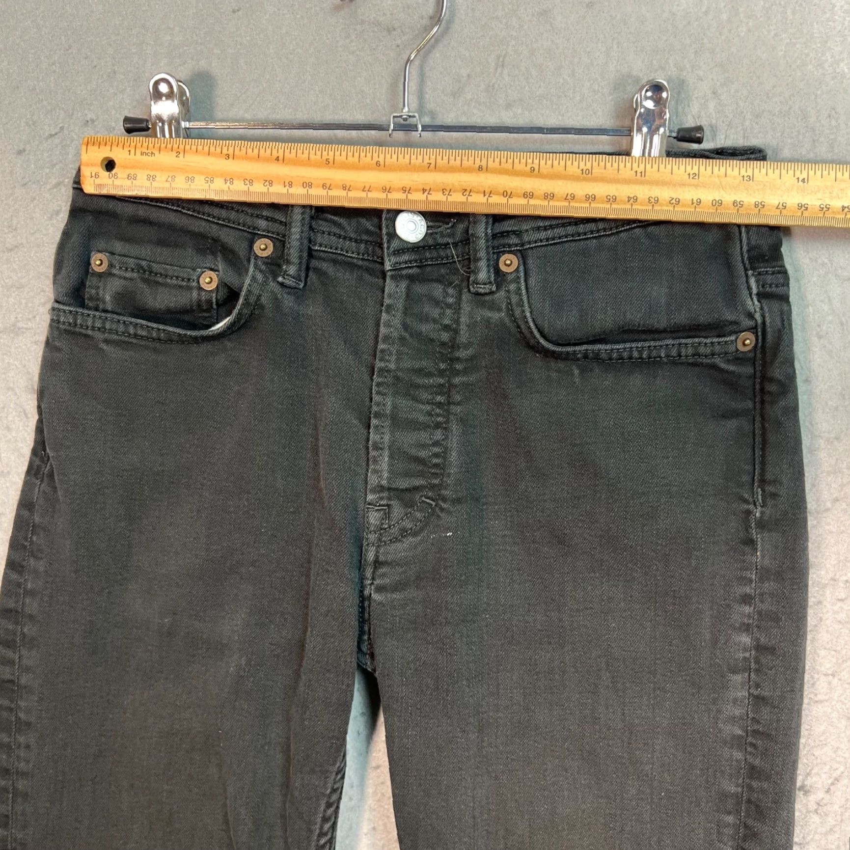 Acne Studios Acne Studios Jeans Mens Slim Denim 28 Black 5-Pocket Tapered 24in Inseam Regular Size 28 Size US 28 / EU 44 - 6 Thumbnail