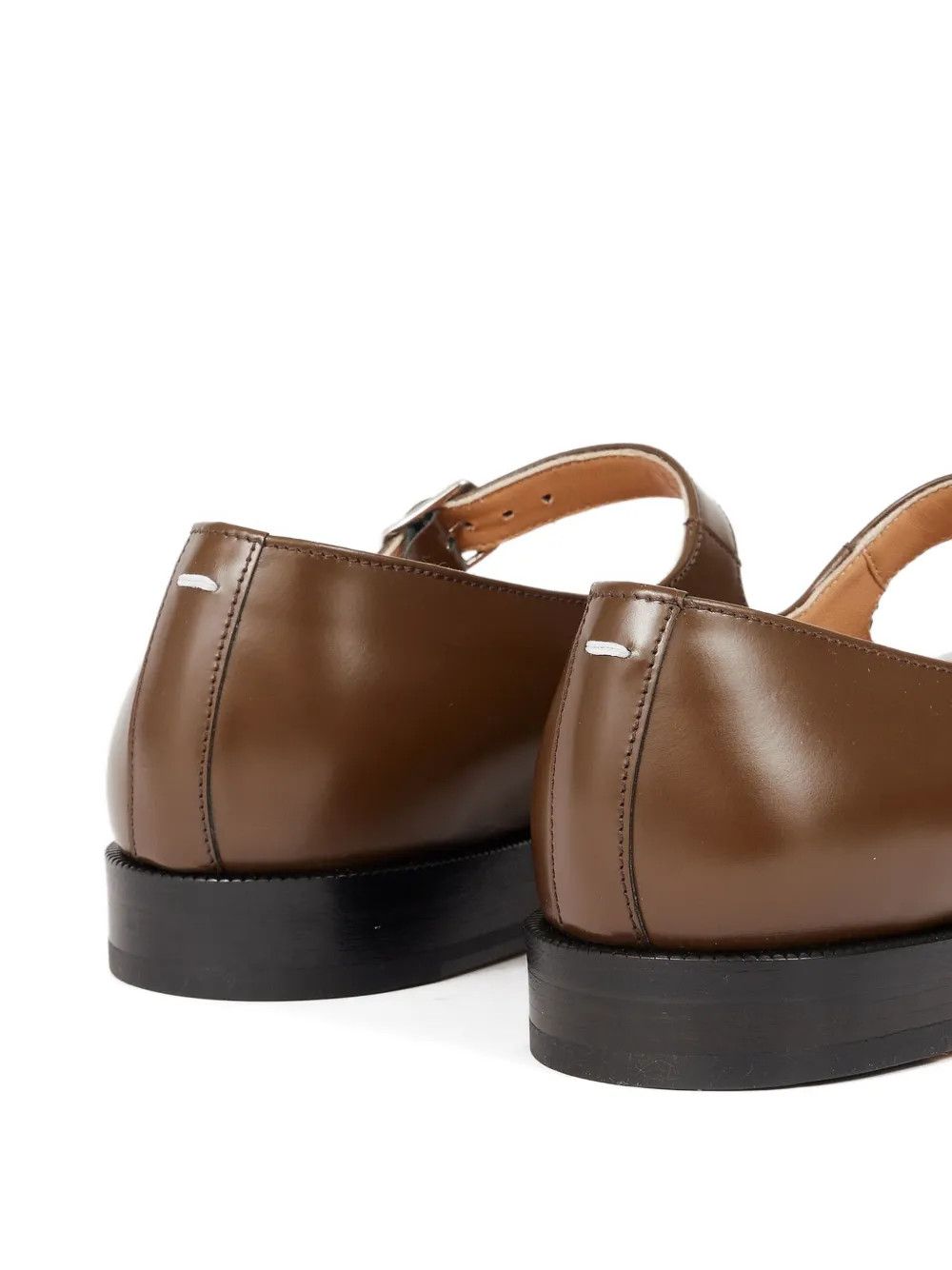 Maison Margiela o1w1db10526 Tabi Mary Jane Flats in Brown Size US 10 / IT 40 - 5 Thumbnail