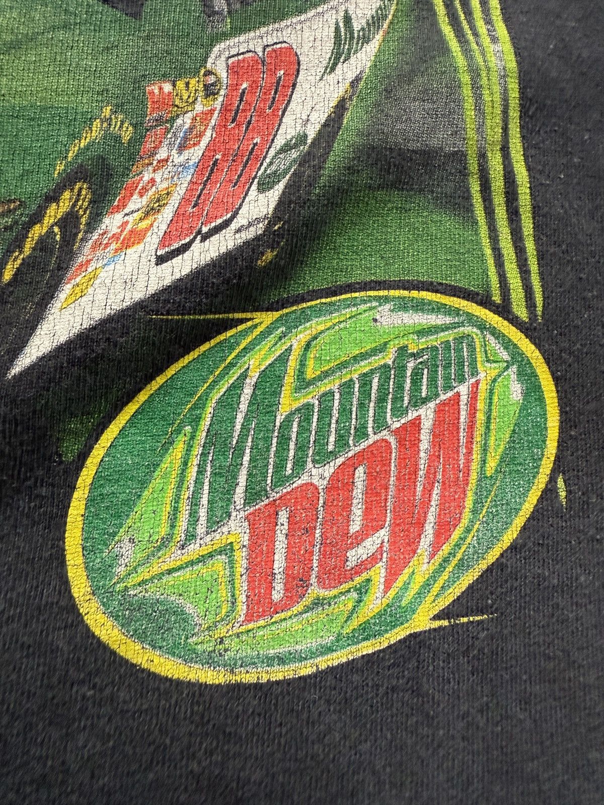 Winners Circle Vintage NASCAR Dale Earnhardt Jr Mountain Dew Graphic Tee Size US XL / EU 56 / 4 - 4 Thumbnail