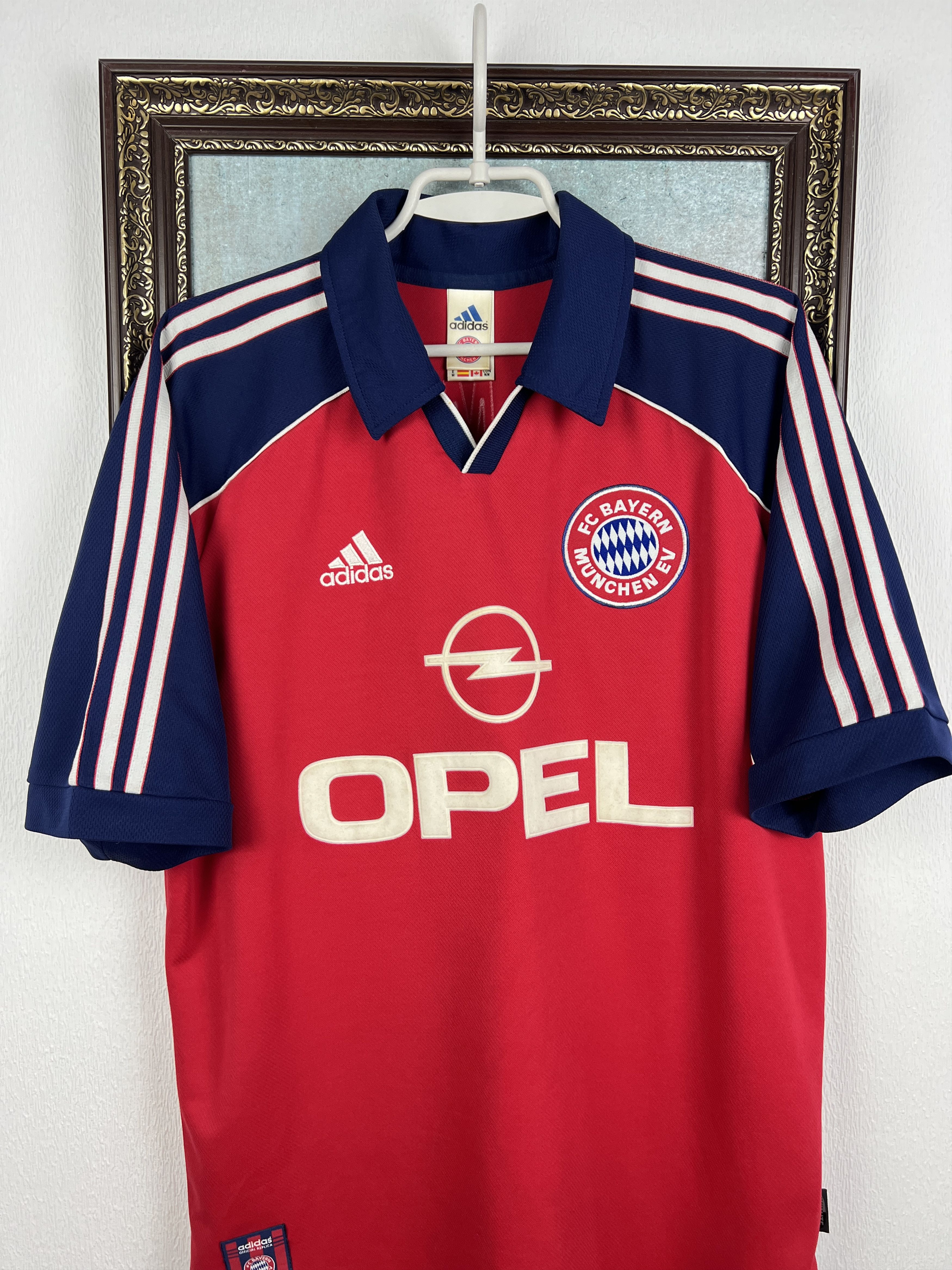 Adidas Bayern Munich Home football shirt 1999 Soccer Jersey Trikot Size US M / EU 48-50 / 2 - 2 Thumbnail