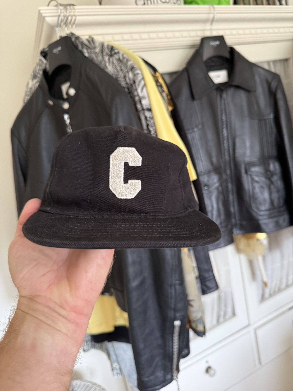 Celine $590 Celine C logo embroidered baseball cap Hedi Slimane M Size ONE SIZE - 2 Thumbnail