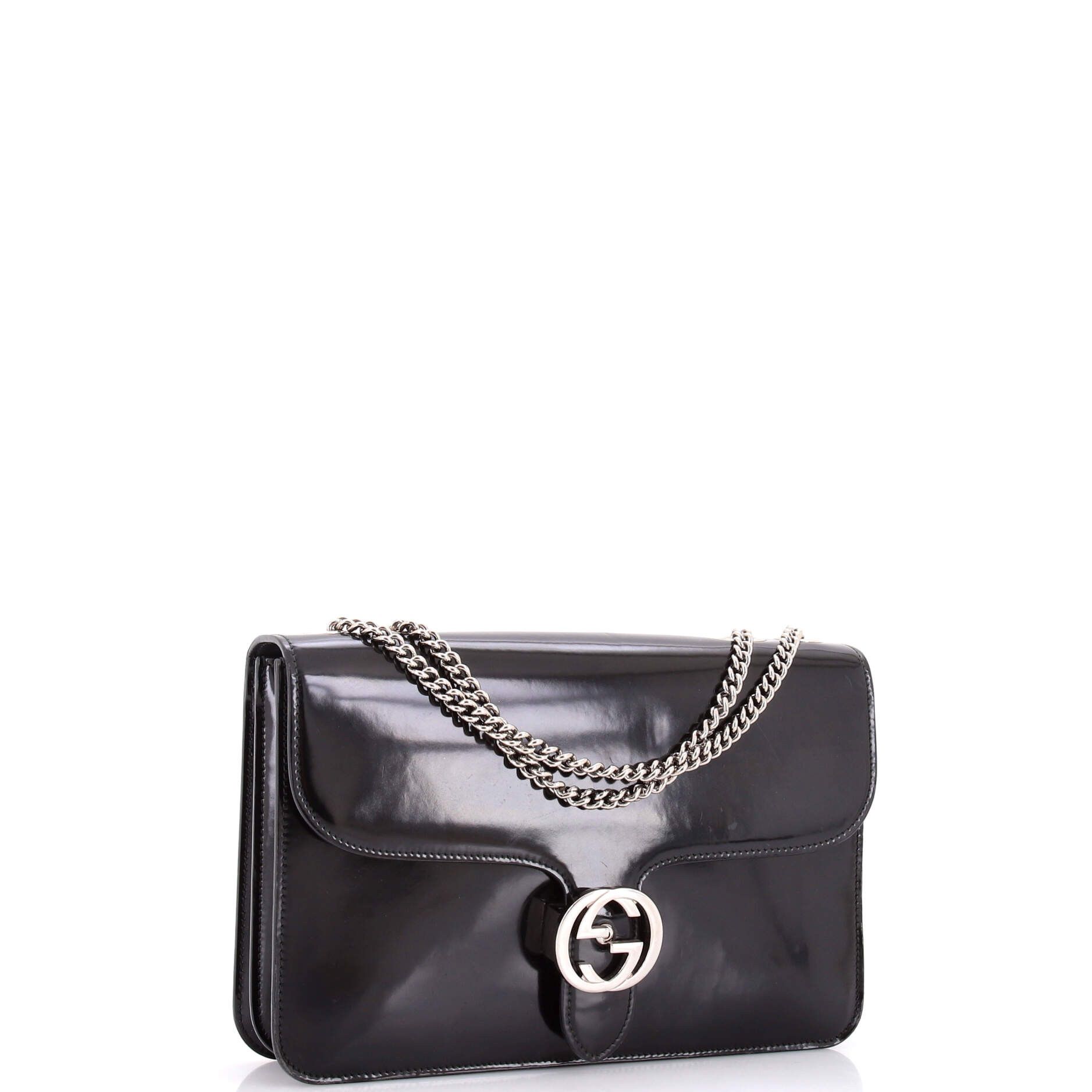 Gucci Interlocking shoulder bag patent medium Size ONE SIZE - 1 Thumbnail