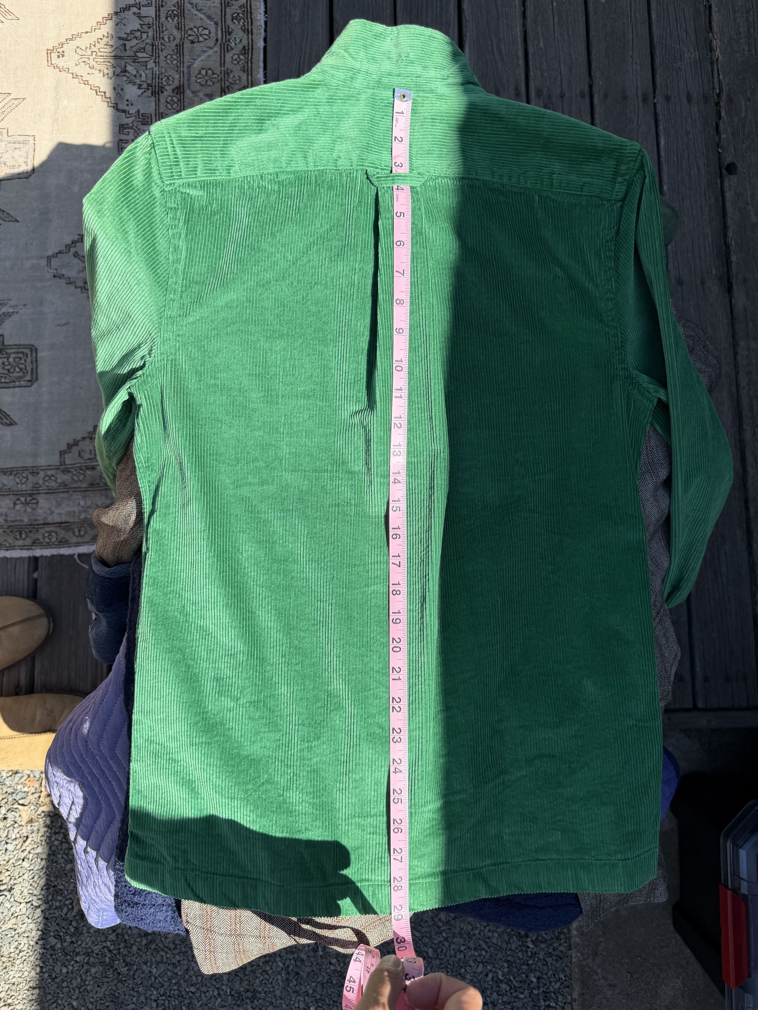 Todd Snyder Todd Snyder Emerald Green Corduroy Camp Collar Shirt Small Size US S / EU 44-46 / 1 - 5 Thumbnail