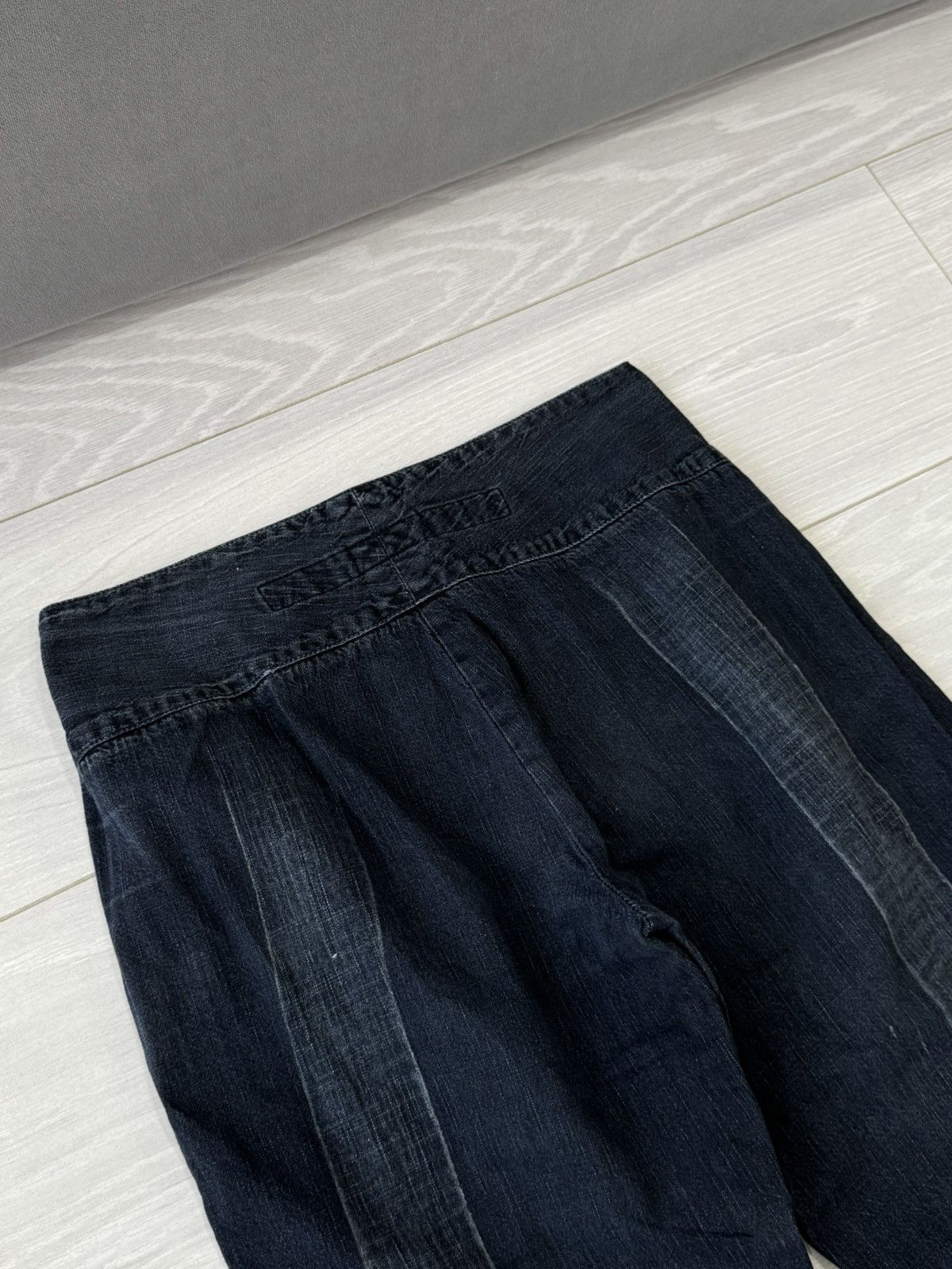 Marithe + Francois Girbaud Marithe Francois Girbaud Avant Garde Flared Denim Jeans Size 30" / US 8 / IT 44 - 11 Thumbnail