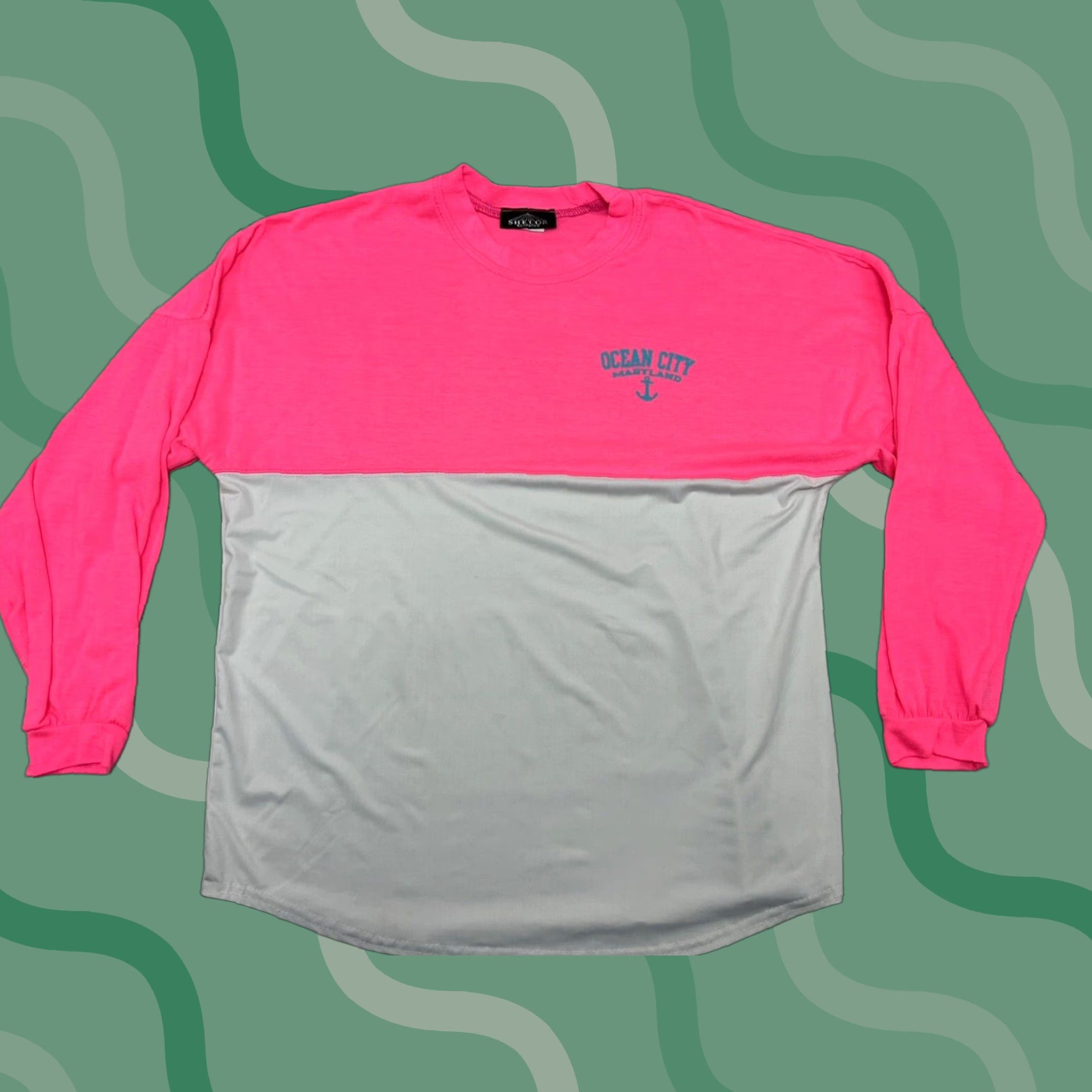 Spell VINTAGE Ocean City Maryland Women's Long Sleeve Shirt - Pink ...