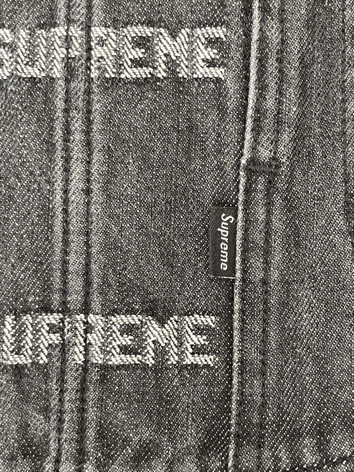 Supreme Supreme Logo Denim Overalls Size US 26 / EU 42 - 16 Thumbnail