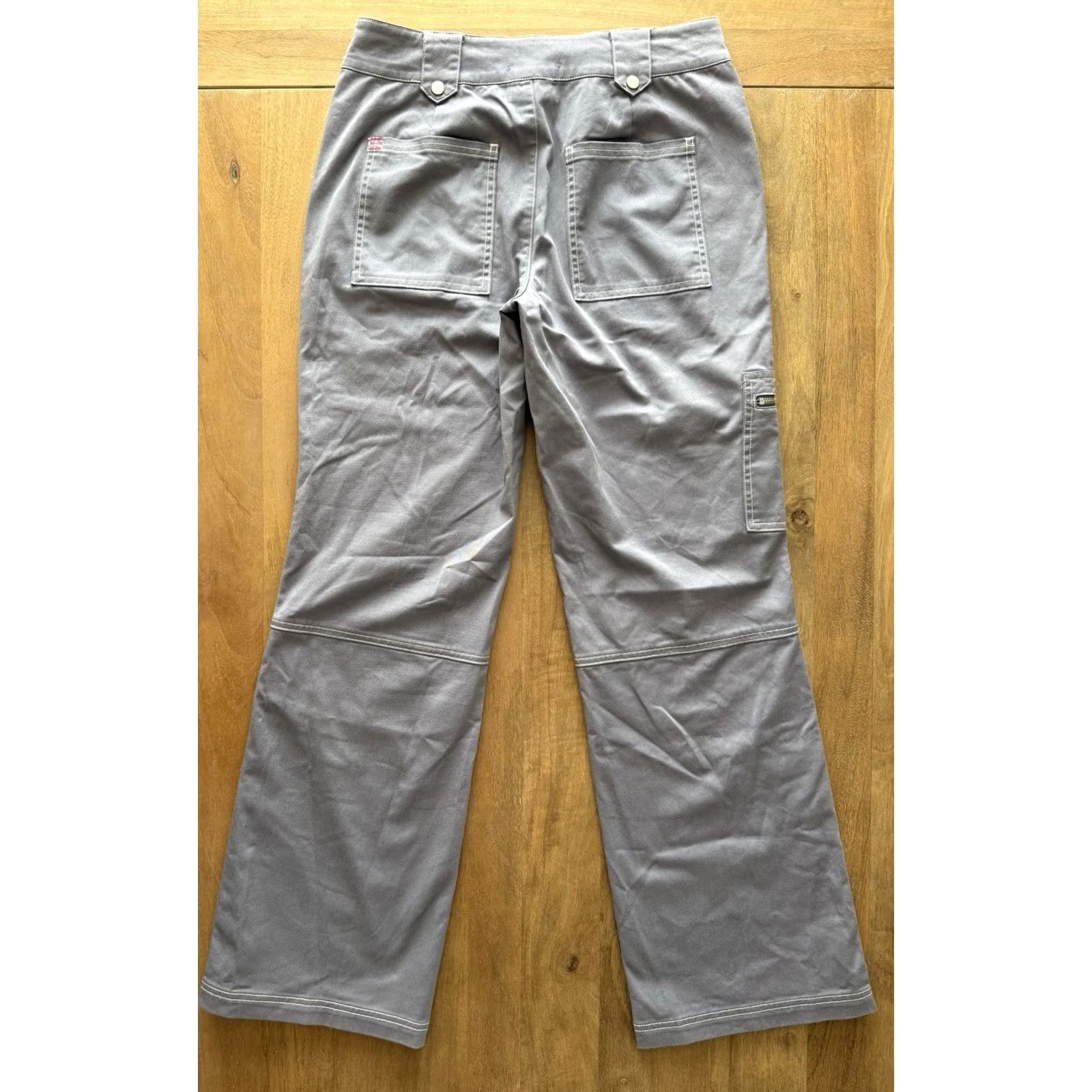 Bdg BDG Jeans Women Baggy Wide Leg Cargo 8 32x31 Purple 90s Grunge Hip Hop London Cargo Pocket Zipper Button Denim Clothing Girl Womens Jeans Size 30" / US 8 / IT 44 - 2 Thumbnail