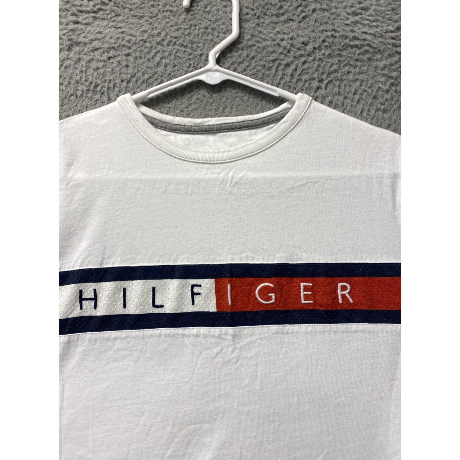 Tommy Hilfiger Tommy Hilfiger T-Shirt Women's M White Short Sleeve Crew Neck Logo Cotton Casual Modern Size M / US 6-8 / IT 42-44 - 2 Thumbnail