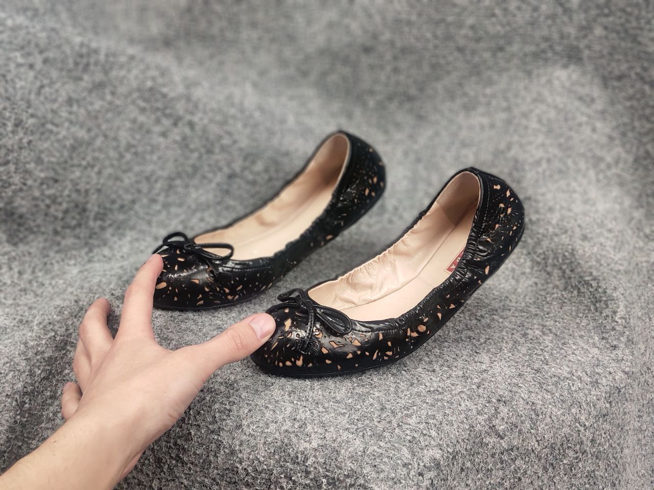 Prada Prada Vintage Patent Ballerina Ballet Flats scrunch Shoes Size US 9 / IT 39 - 5 Thumbnail
