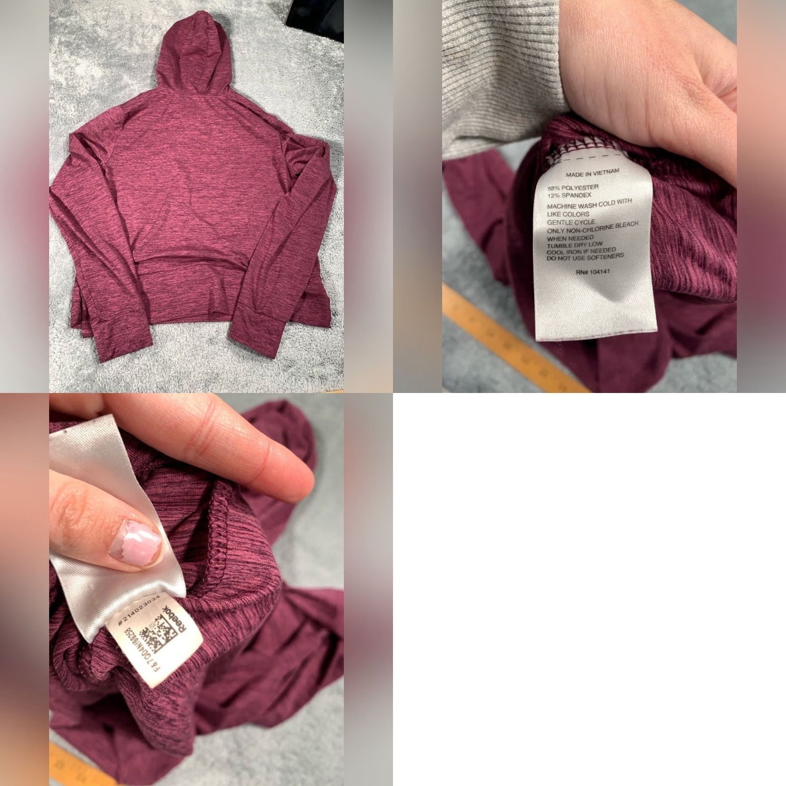Reebok Reebok Women's Multicolor Hoodie Medium User: Reebok Multicolor Women's Hoodie Medium Size M / US 6-8 / IT 42-44 - 8 Thumbnail