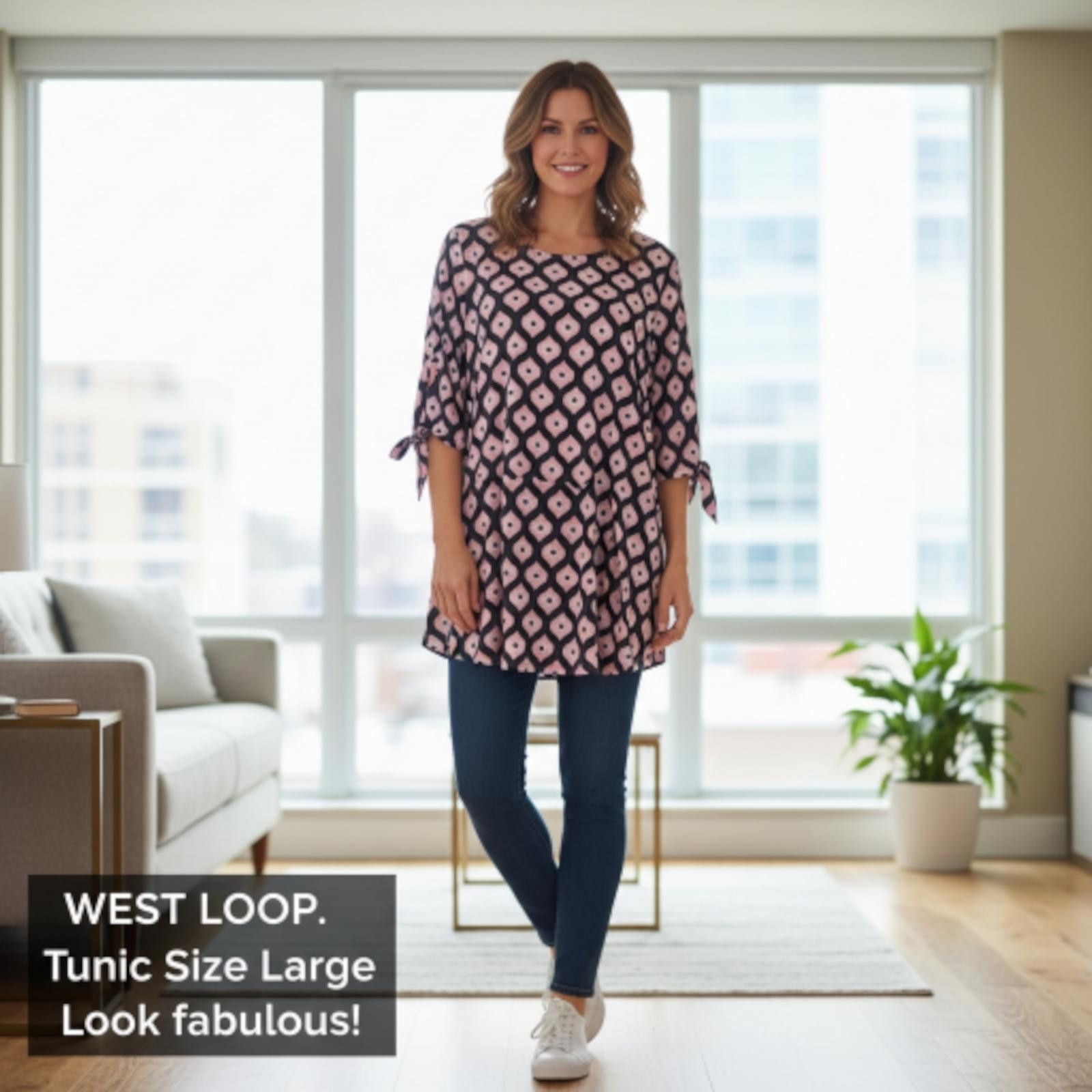 Loop & Weft West Loop Women's Large Tunic Top Size L / US 10 / IT 46 - 1 Thumbnail