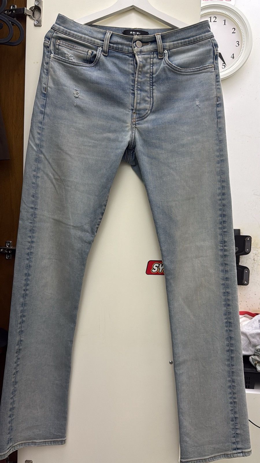 Amiri Amiri stack denim jeans antique indigo Size US 30 / EU 46 - 1 Thumbnail