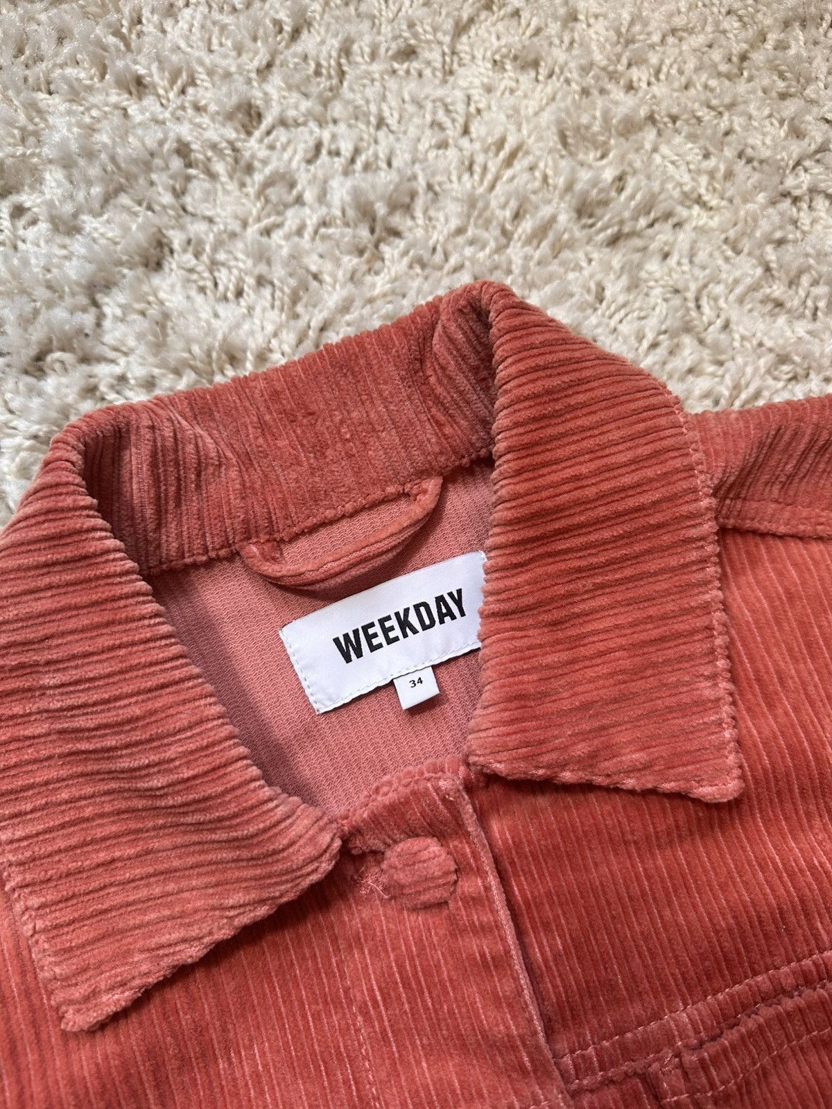 Weekday Weekday distressed corduroy jacket Size S / US 4 / IT 40 - 2 Thumbnail