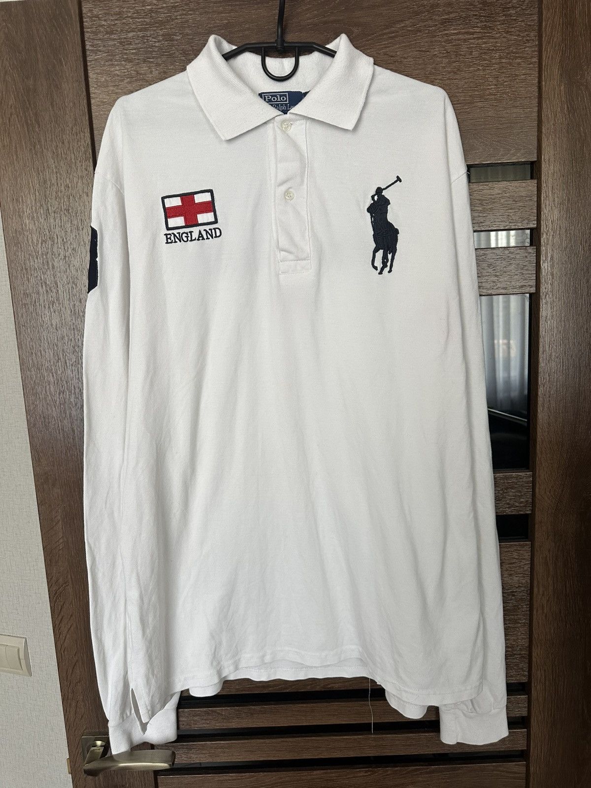 Polo Ralph Lauren Ralph Lauren England Polo RL Long Sleeve T-Shirt Vintage 90s Size US XXL / EU 58 / 5 - 3 Thumbnail