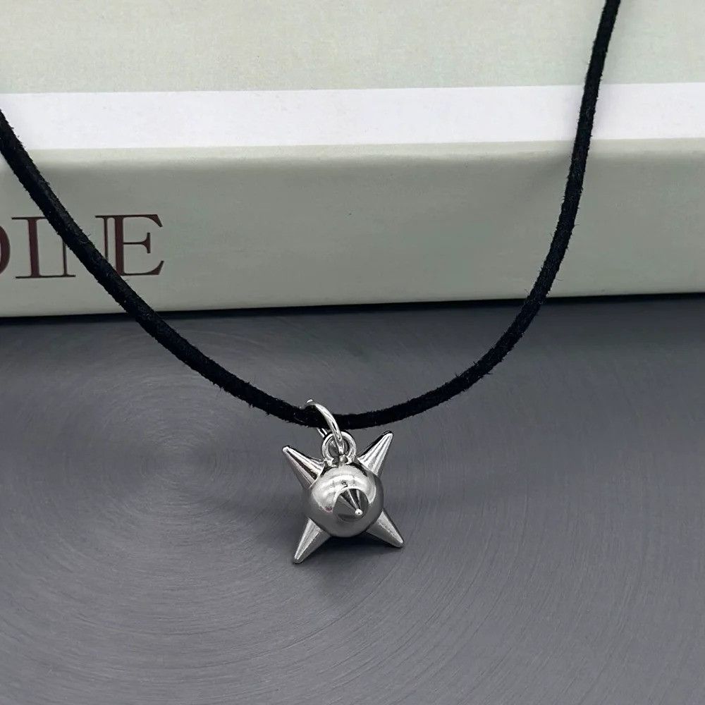 Vintage othic Y2K Black Velvet Chain Morning Star Size ONE SIZE - 5 Thumbnail