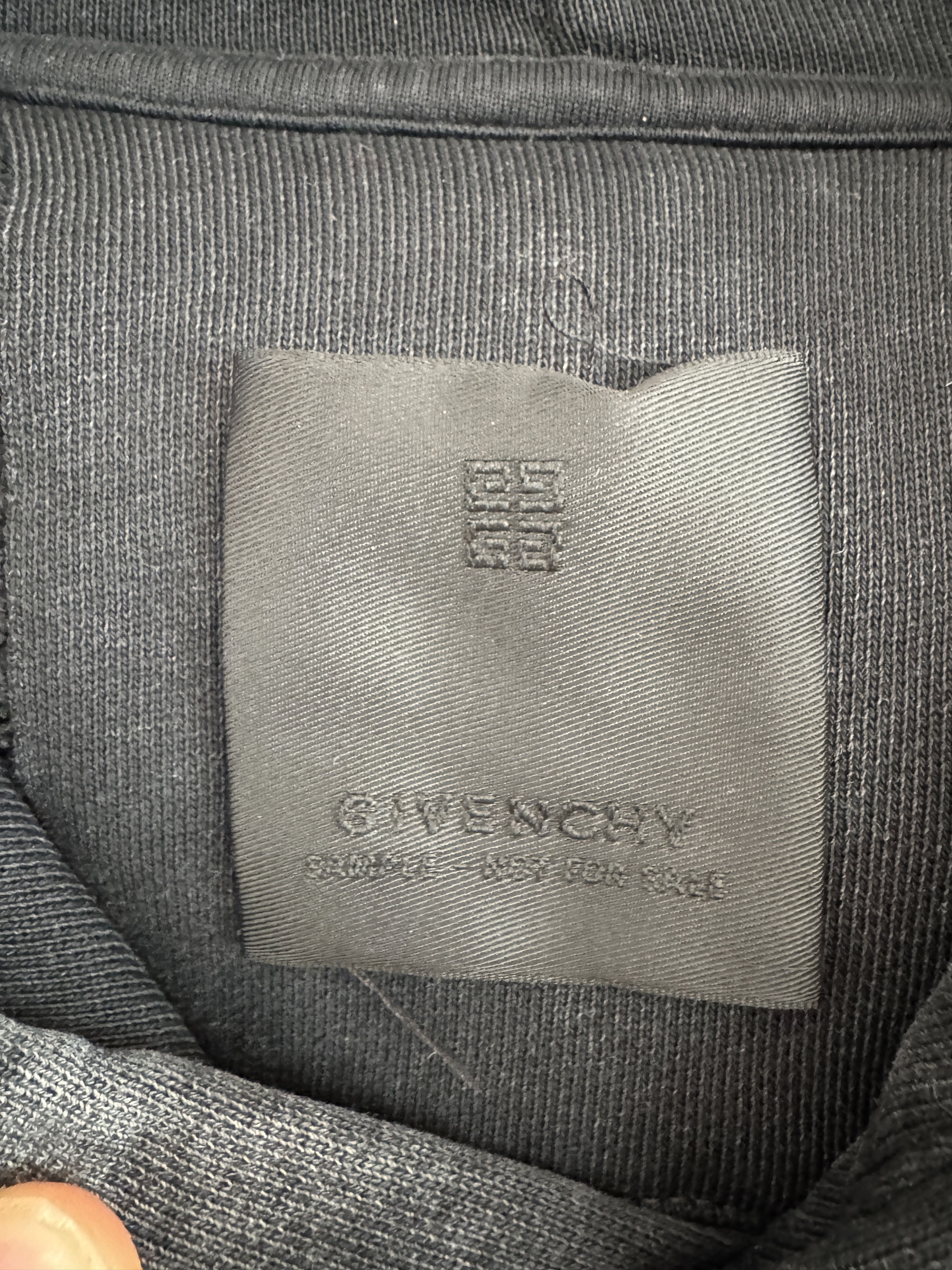 Givenchy SAMPLE Oversized washed black logo hoodie Size US XL / EU 56 / 4 - 7 Thumbnail