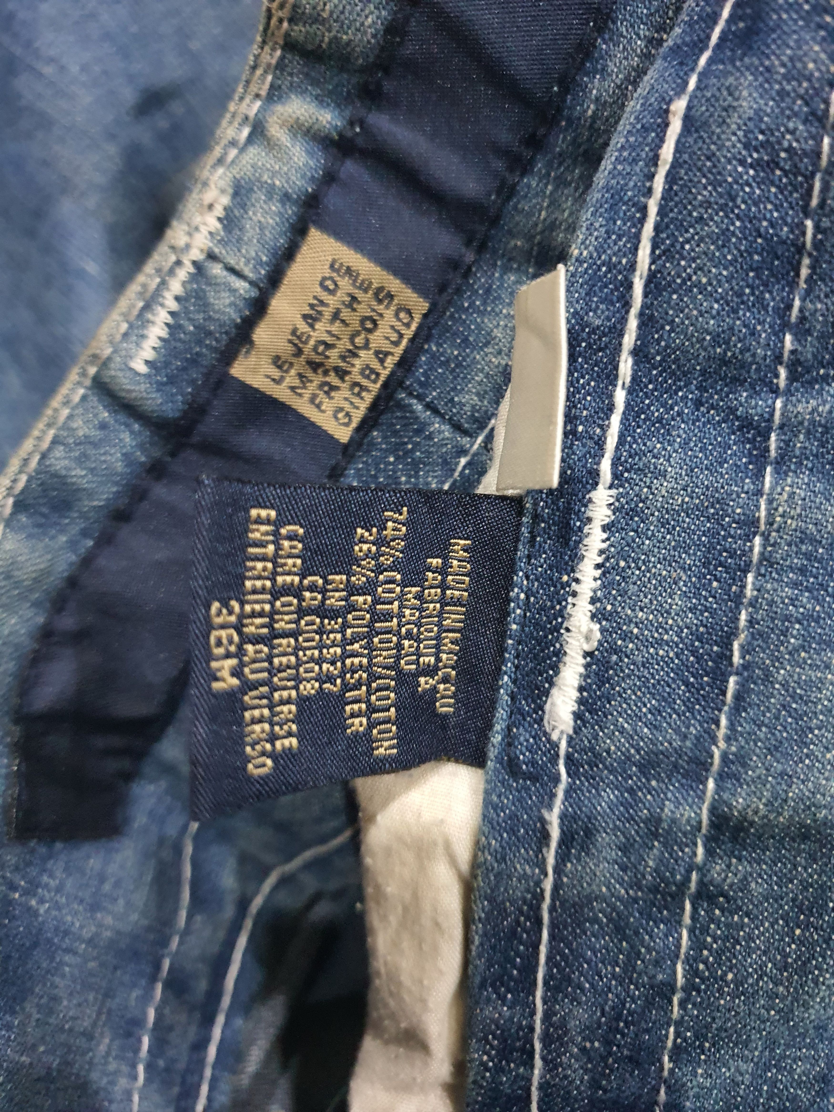 Marithe + Francois Girbaud × Vintage 90s MARITHE FRANCOIS GIRBAUD Wide Leg Baggy Blue Denim Jeans Size US 36 / EU 52 - 4 Thumbnail