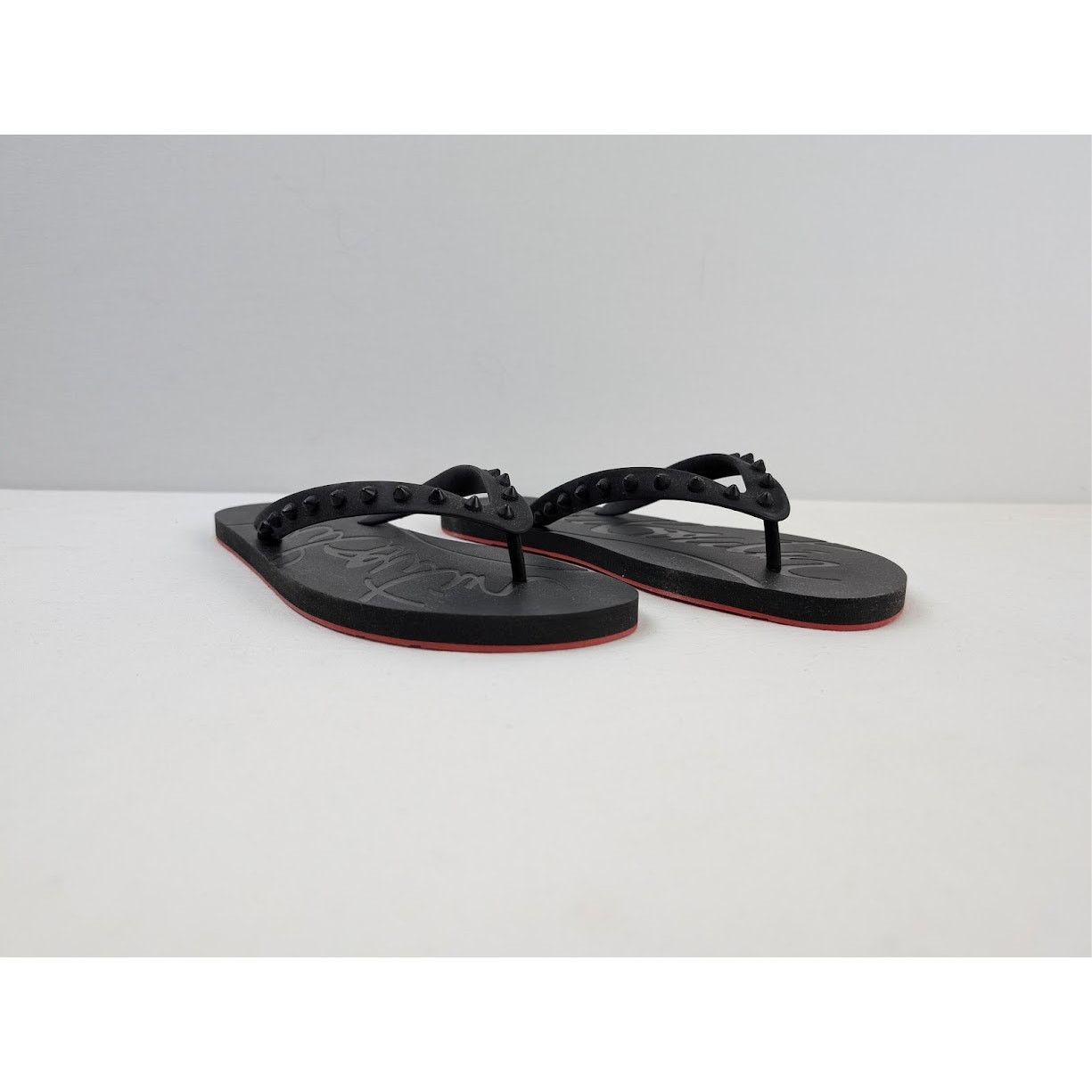 Christian Louboutin o1rshd1 Q:2 / Loubi Flip Flat in Black Size US 10 / EU 43 - 4 Thumbnail