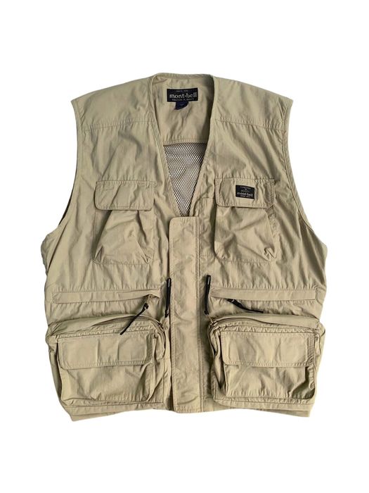 LL Bean Khaki Fly Fishing 18 Pocket Vest Vintage Large 90’s