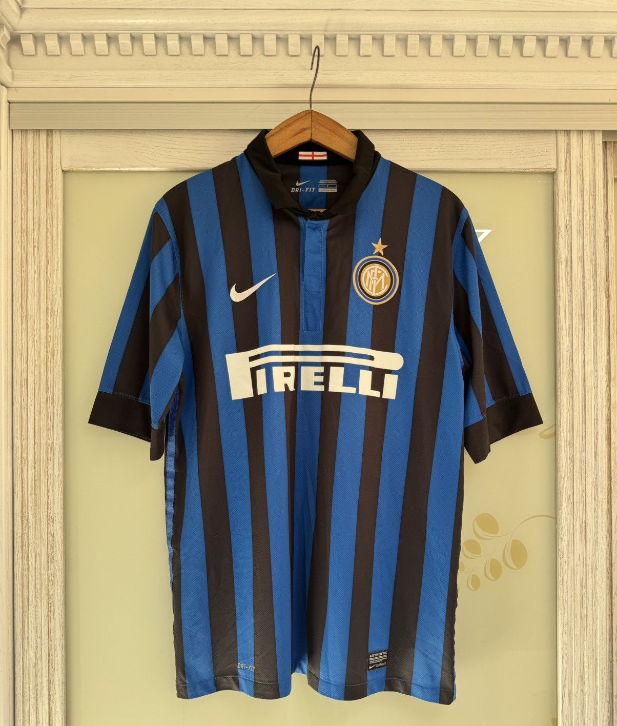 Nike Inter Milan 2011-2012 Home Soccer Jersey Football Kit Shirt Size US L / EU 52-54 / 3 - 1 Thumbnail