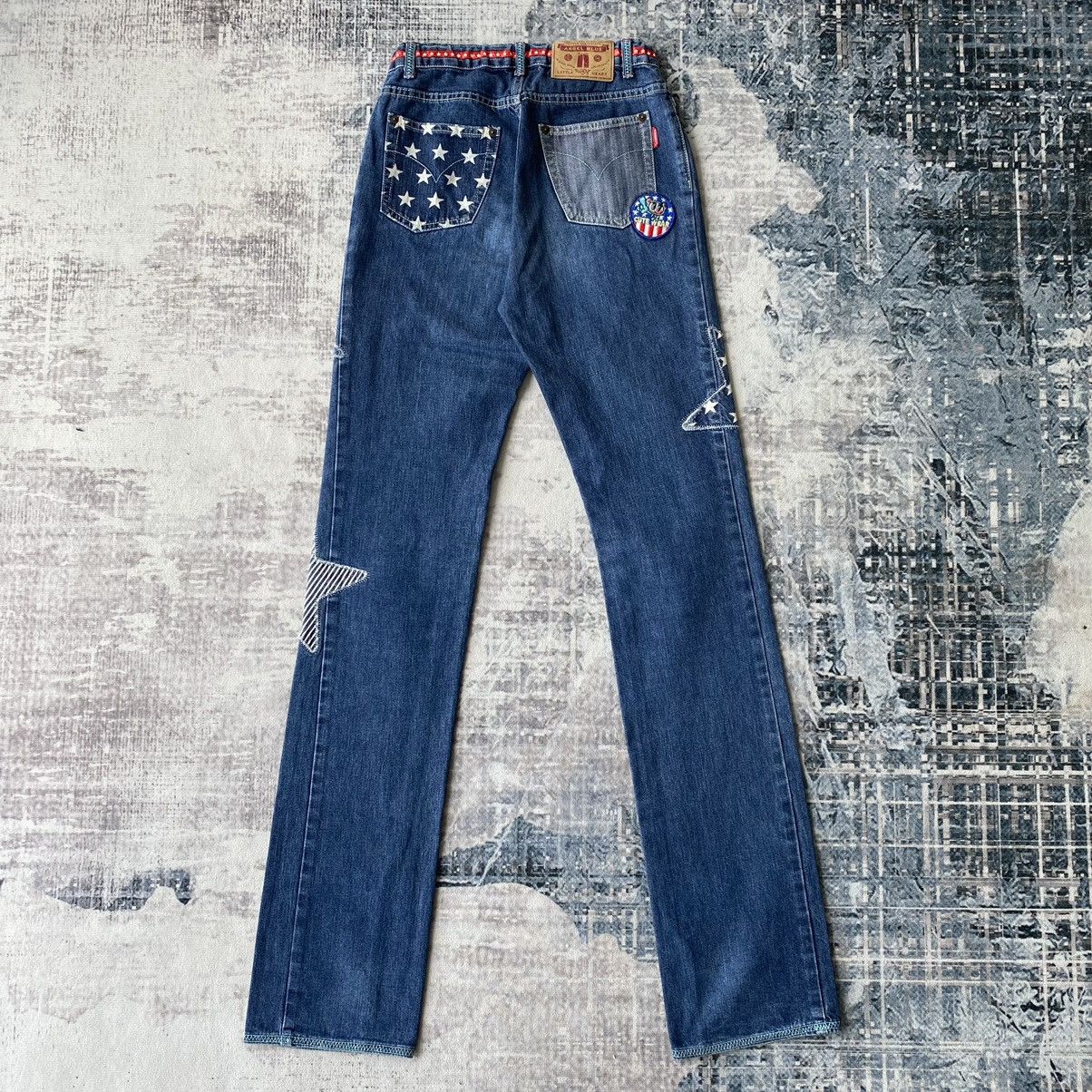 Angel Blue × Japanese Brand Angel Blue Star Patchworks Denim Jeans Size 24" / US 00 / IT 34 - 9 Thumbnail