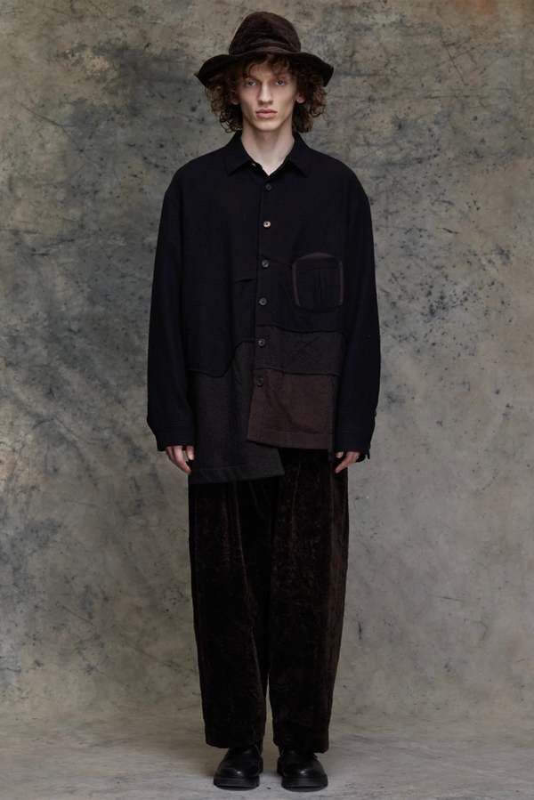 Ziggy Chen Black Wool Asymmetrical Shirt Size US S / EU 44-46 / 1 - 6 Thumbnail