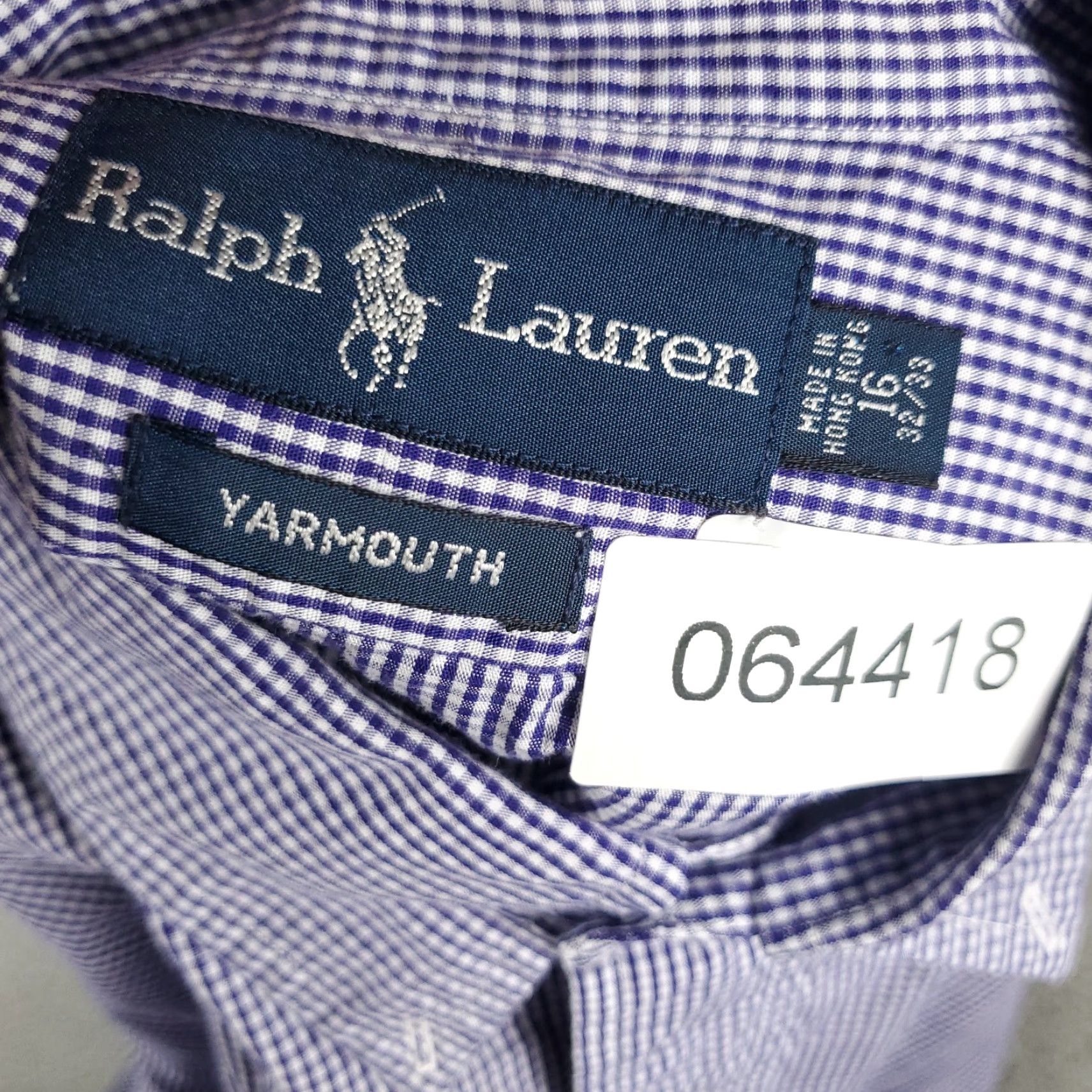 Ralph Lauren Ralph Lauren Dress Shirt Mens Size 16 Blue Check Cotton Button Up Long Sleeve Classic Regular Fit Mens Size 42R - 8 Thumbnail