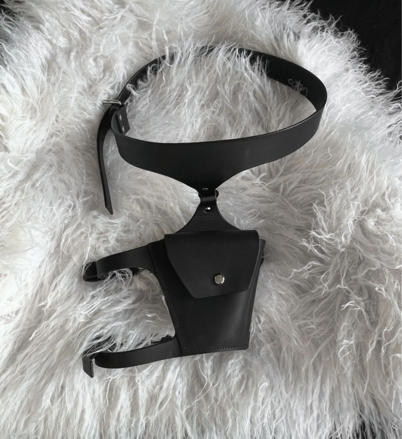 Other Fleet Ilya black leather pocket suspender harness bag Size ONE SIZE - 5 Thumbnail