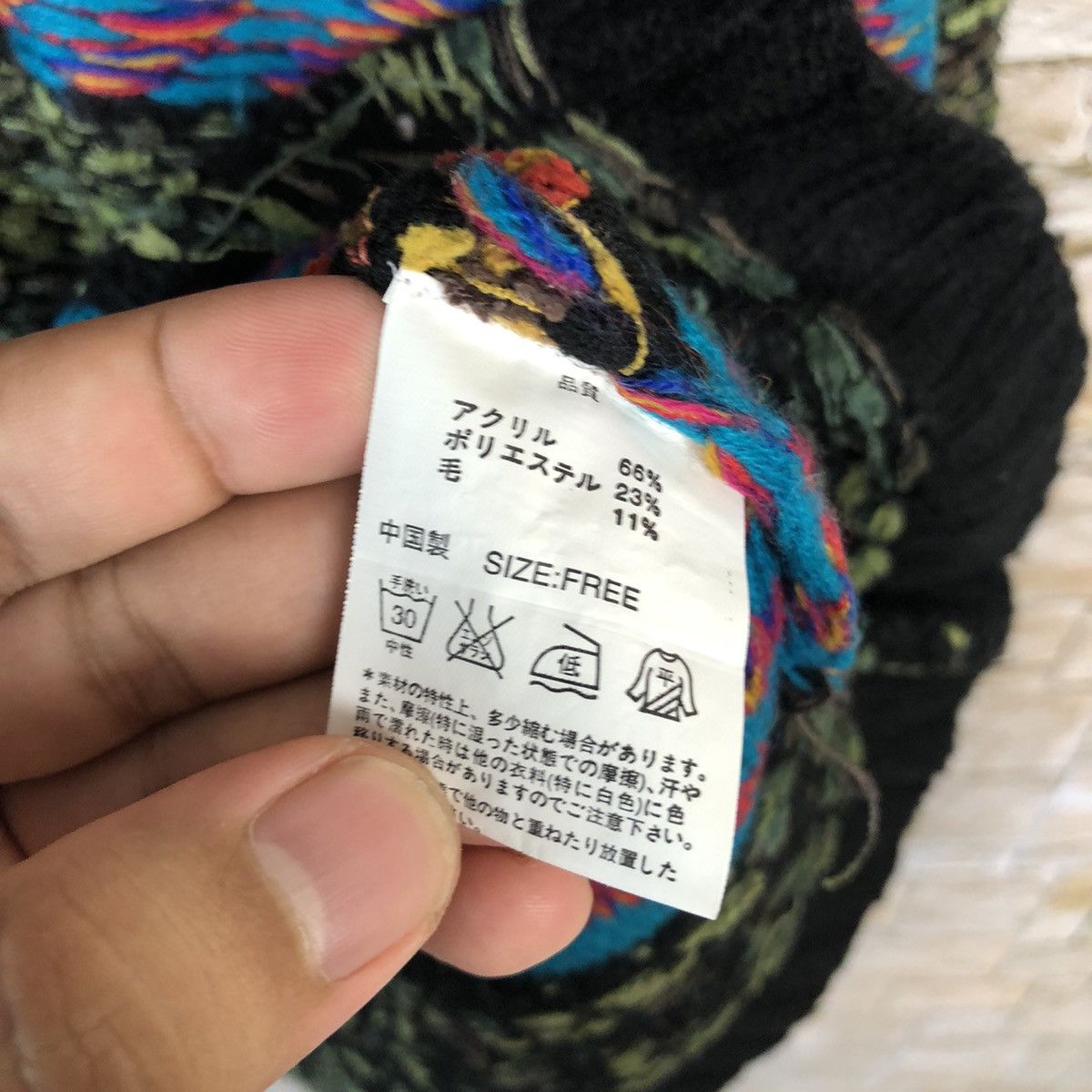 Japanese Brand Titi Caca stripe art vintage Blue Knitwear sweatshirt #A417 Size L / US 10 / IT 46 - 12 Thumbnail