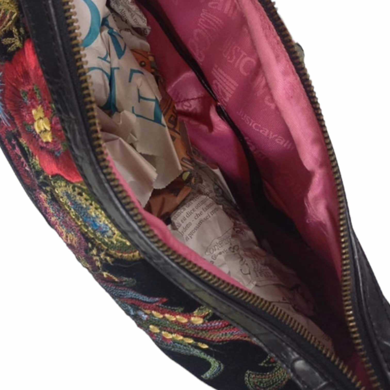 Roberto Cavalli The Cavalli Embroidered Frills Big Bag Size ONE SIZE - 5 Thumbnail