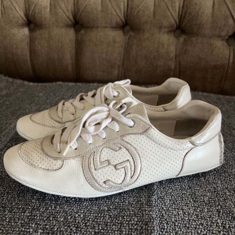 Gucci Gucci Fashion Leather Sneakers for Men 0079 Size US 5.5 / EU 38 - 1 Thumbnail