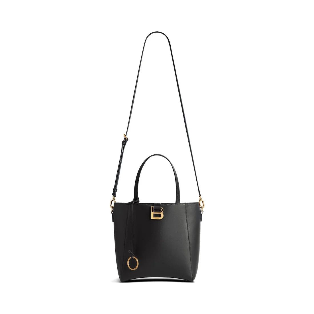 Balenciaga o1in1g0326 Size: OS / Hourglass Soft Small Tote Bag in Black Size ONE SIZE - 4 Thumbnail