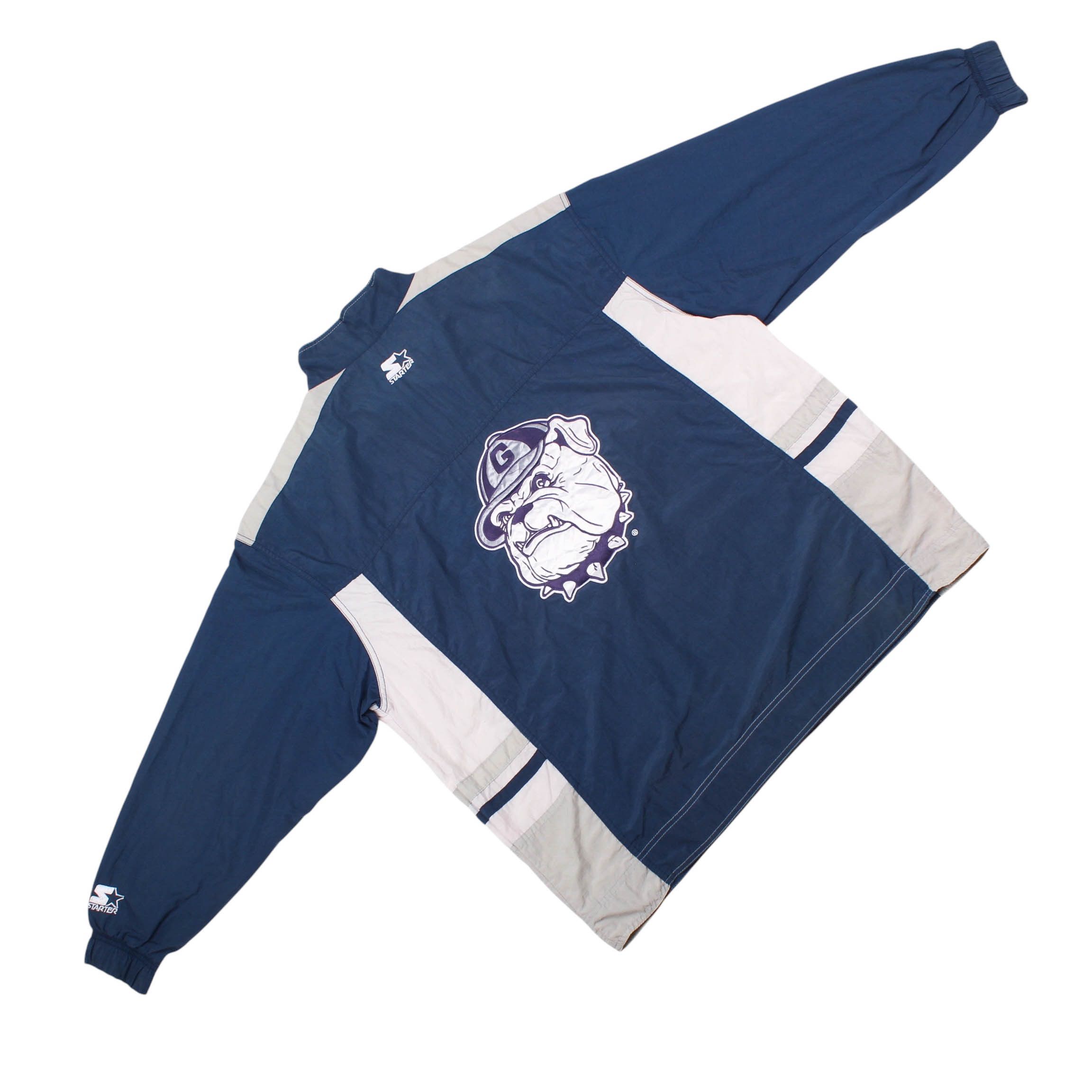 Starter Georgetown Bulldogs Jacket Starter 90s NCAA Windbreaker Size US XL / EU 56 / 4 - 3 Thumbnail