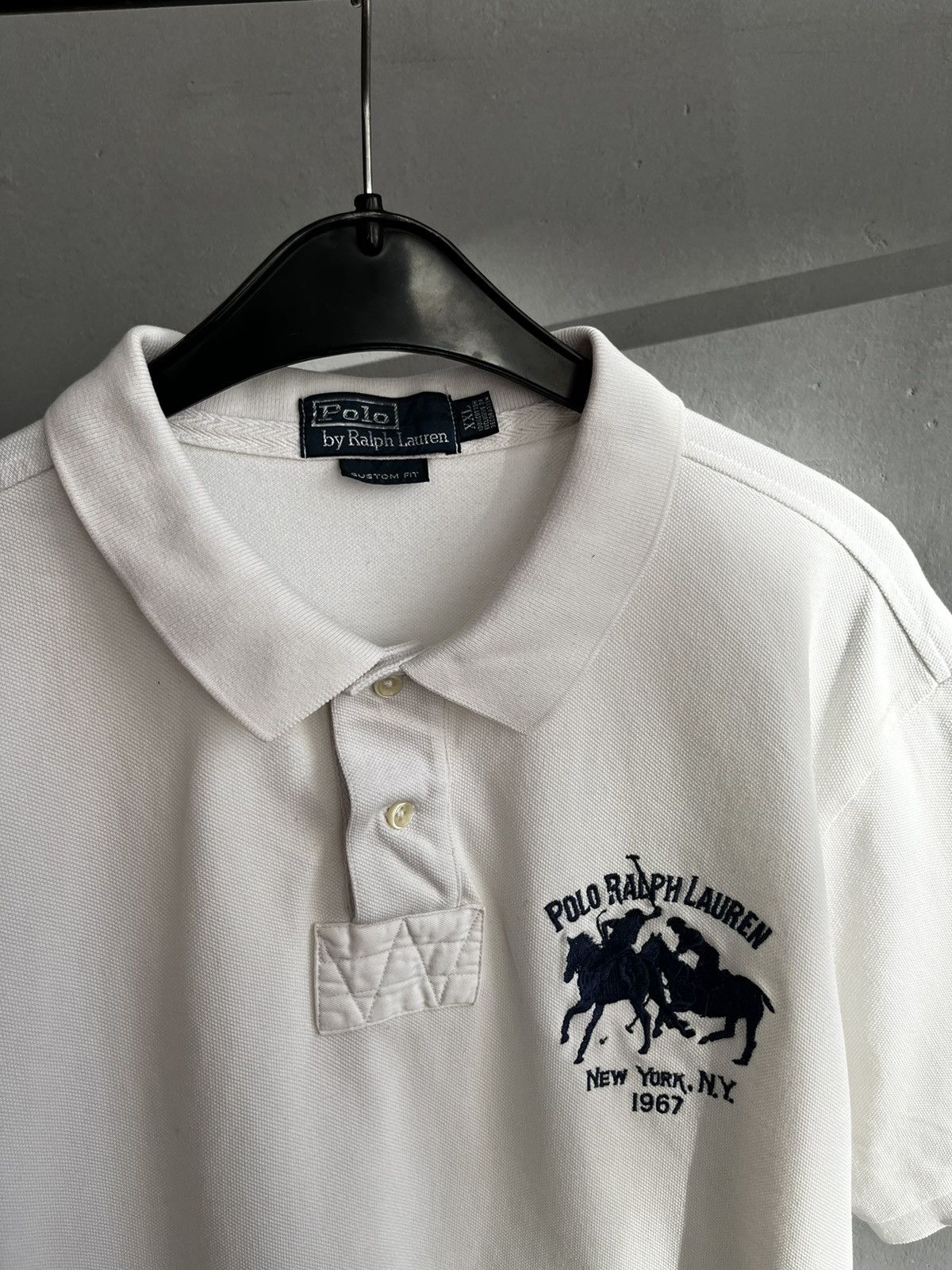 Polo Ralph Lauren × Ralph Lauren × Vintage Polo Ralph Lauren New York NY Polo Shirt Vintage Size US XXL / EU 58 / 5 - 3 Thumbnail