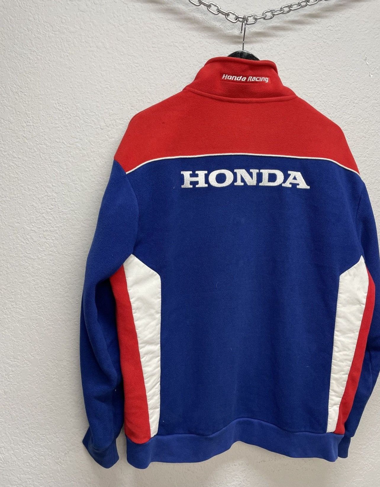 Honda Vintage Y2K Honda Official Racing Teddy Fleece Jacket Size US L / EU 52-54 / 3 - 7 Thumbnail