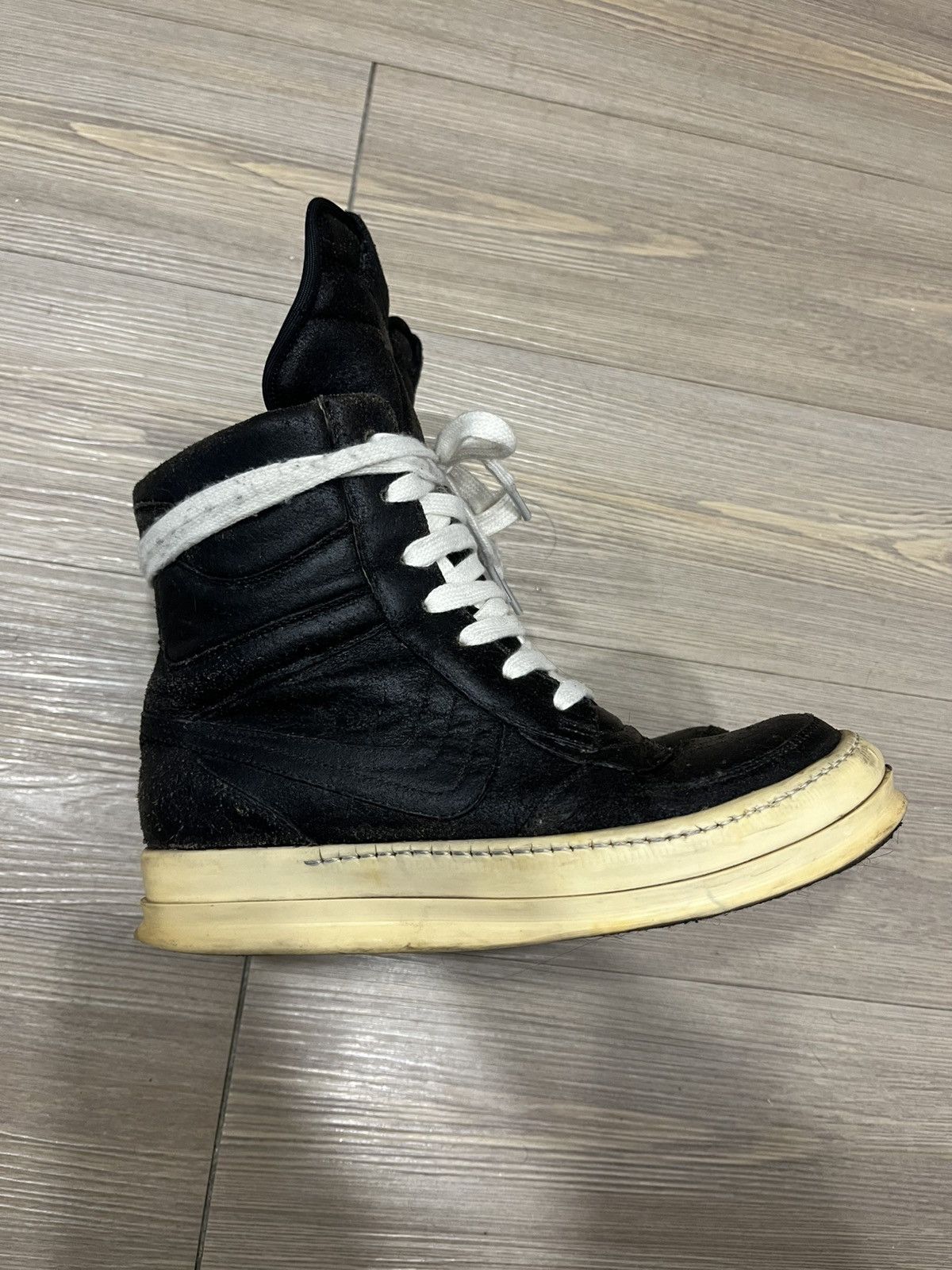 Rick Owens Rick Owens 2008 “Creatch” Blistered Leather Dunks Size US 6 / EU 39 - 2 Thumbnail