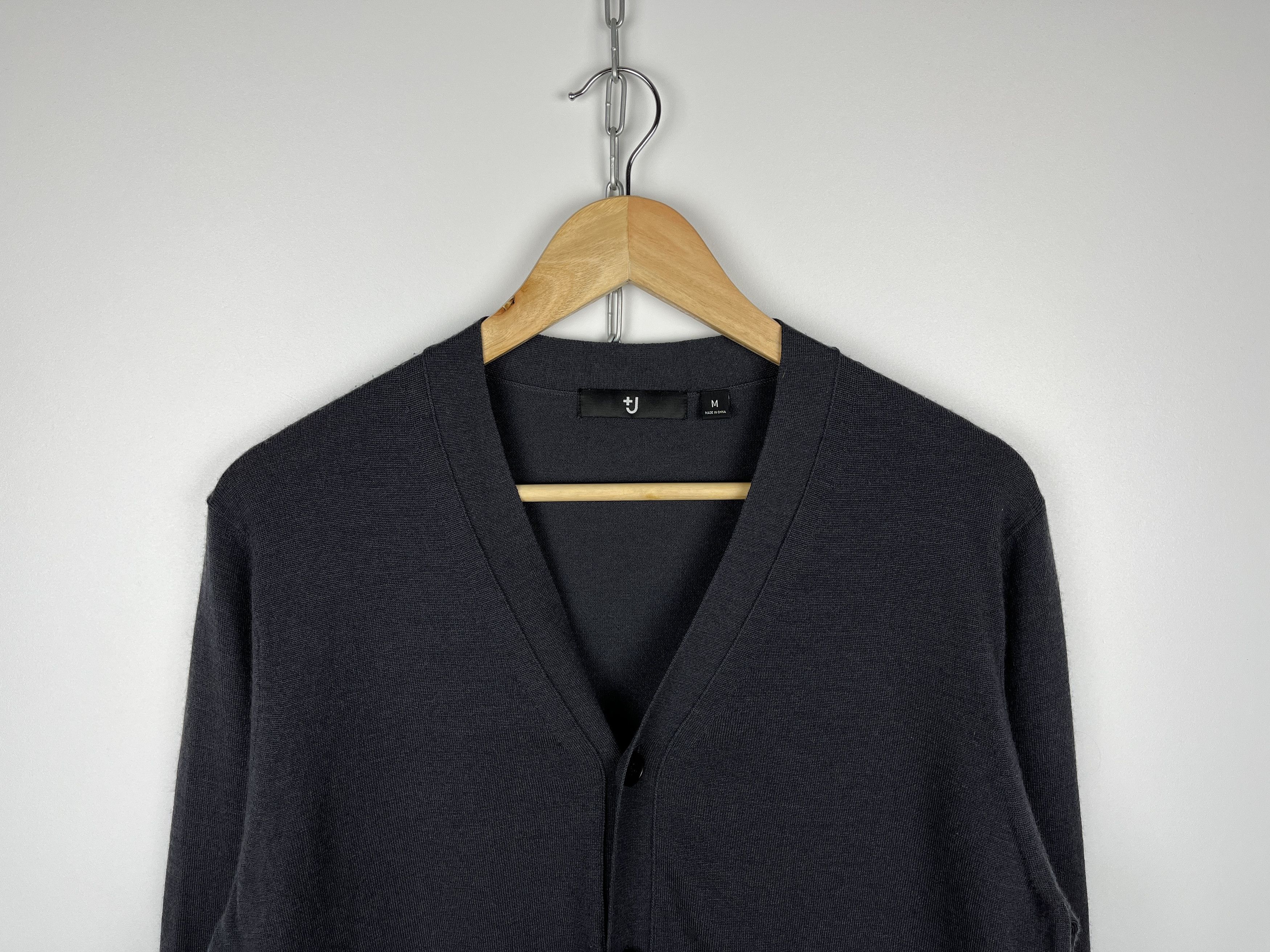 Jil Sander × Uniqlo Uniqlo J+ Jil Sander Wool Blend Men's Cardigan Sweater Size US M / EU 48-50 / 2 - 3 Thumbnail