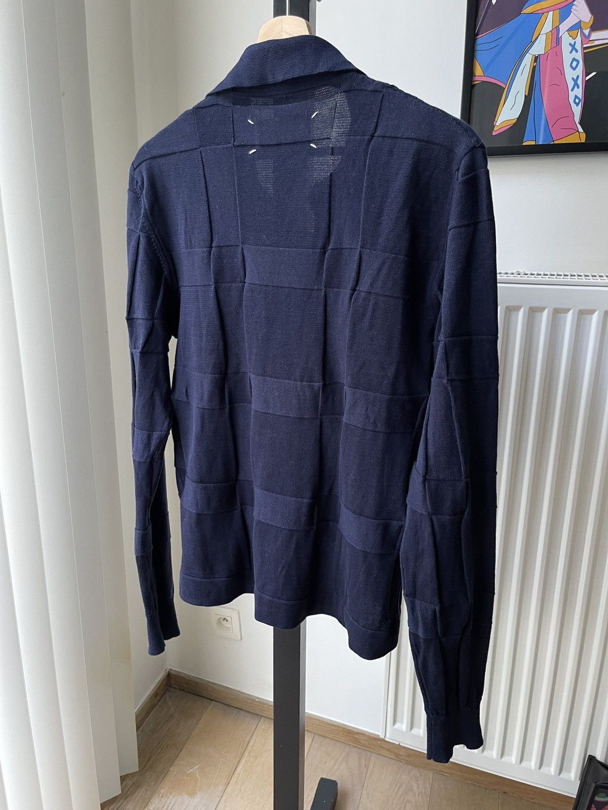 Maison Margiela Maison Margiela SS08 Navy Open-Collar Knit Polo Sweater Size US S / EU 44-46 / 1 - 11 Thumbnail