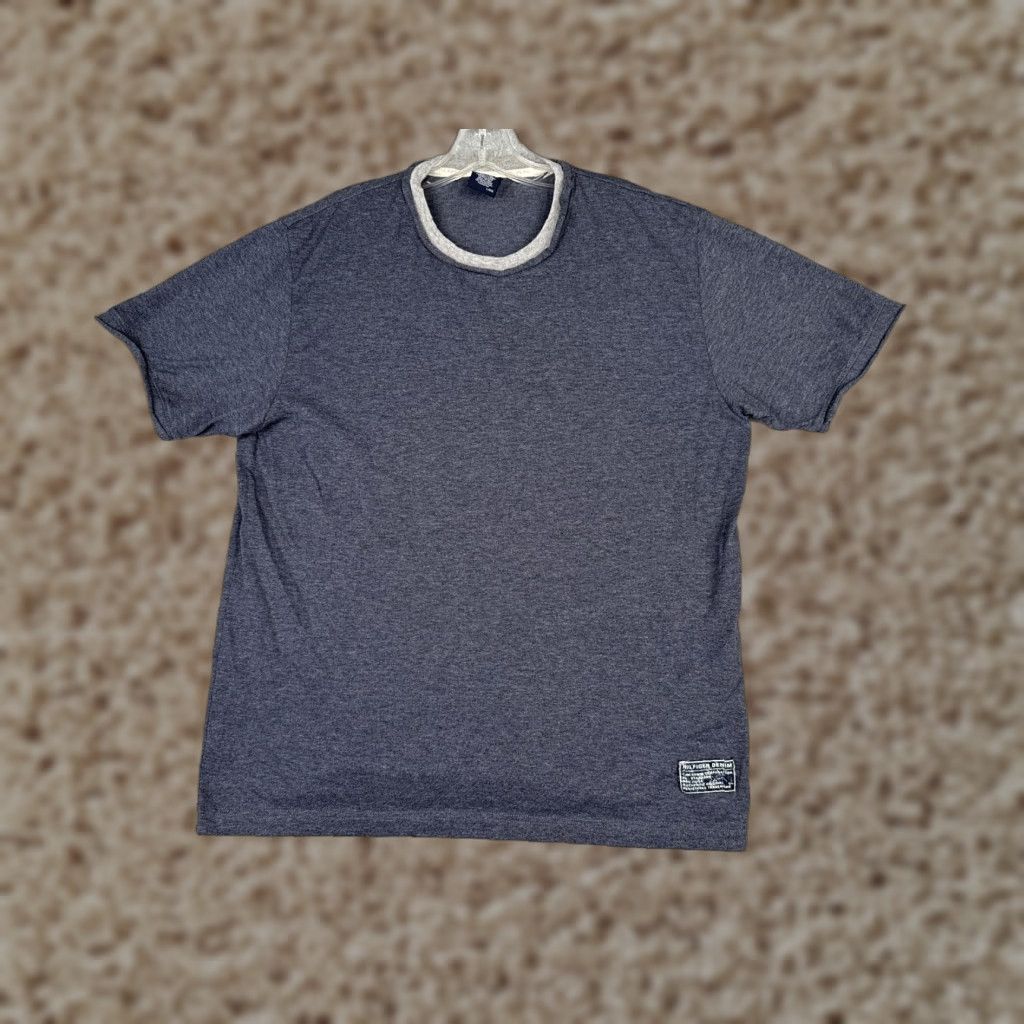 Tommy Hilfiger Tommy Hilfiger Jeans Shirt Adult Large Blue Short Sleeve Crew Neck Cotton Blend Logo Tee 90s American Mens Size US L / EU 52-54 / 3 - 1 Thumbnail