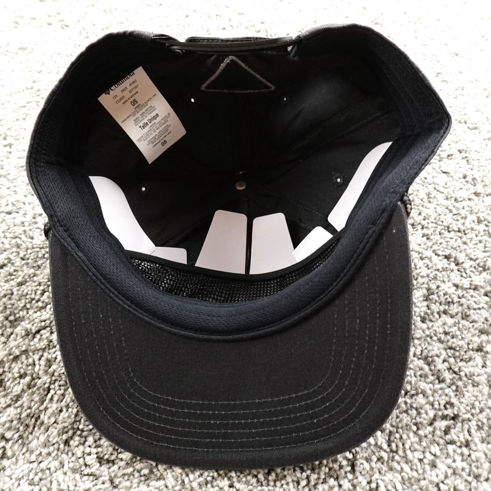 Roper Columbia Hat Cap Mens One Size Black Adjustable Snap Back Rope Fishing Size ONE SIZE - 7 Thumbnail