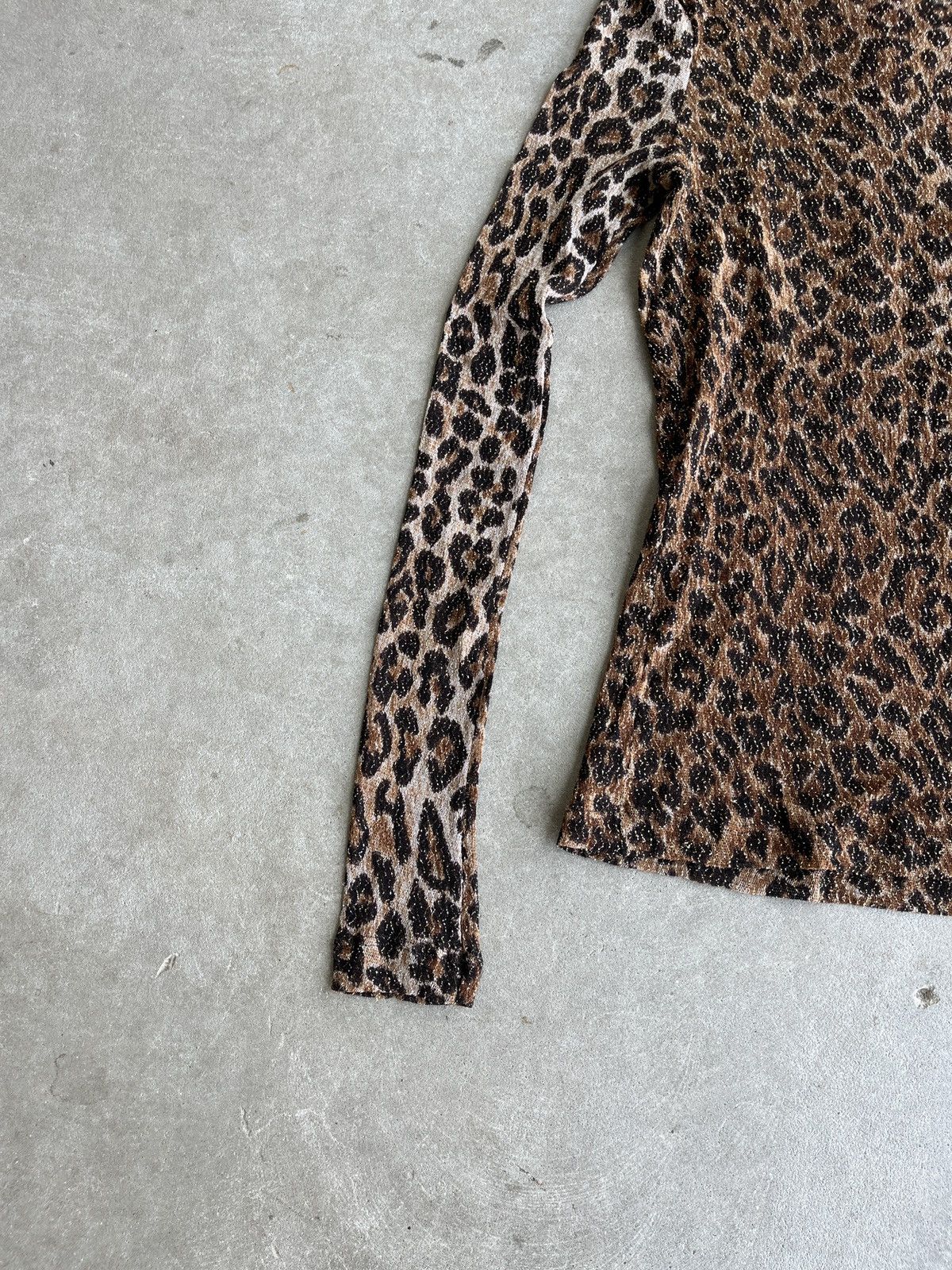 Dolce & Gabbana Vintage Dolce & Gabbana Cheetah Mesh Shirt Size S / US 4 / IT 40 - 3 Thumbnail