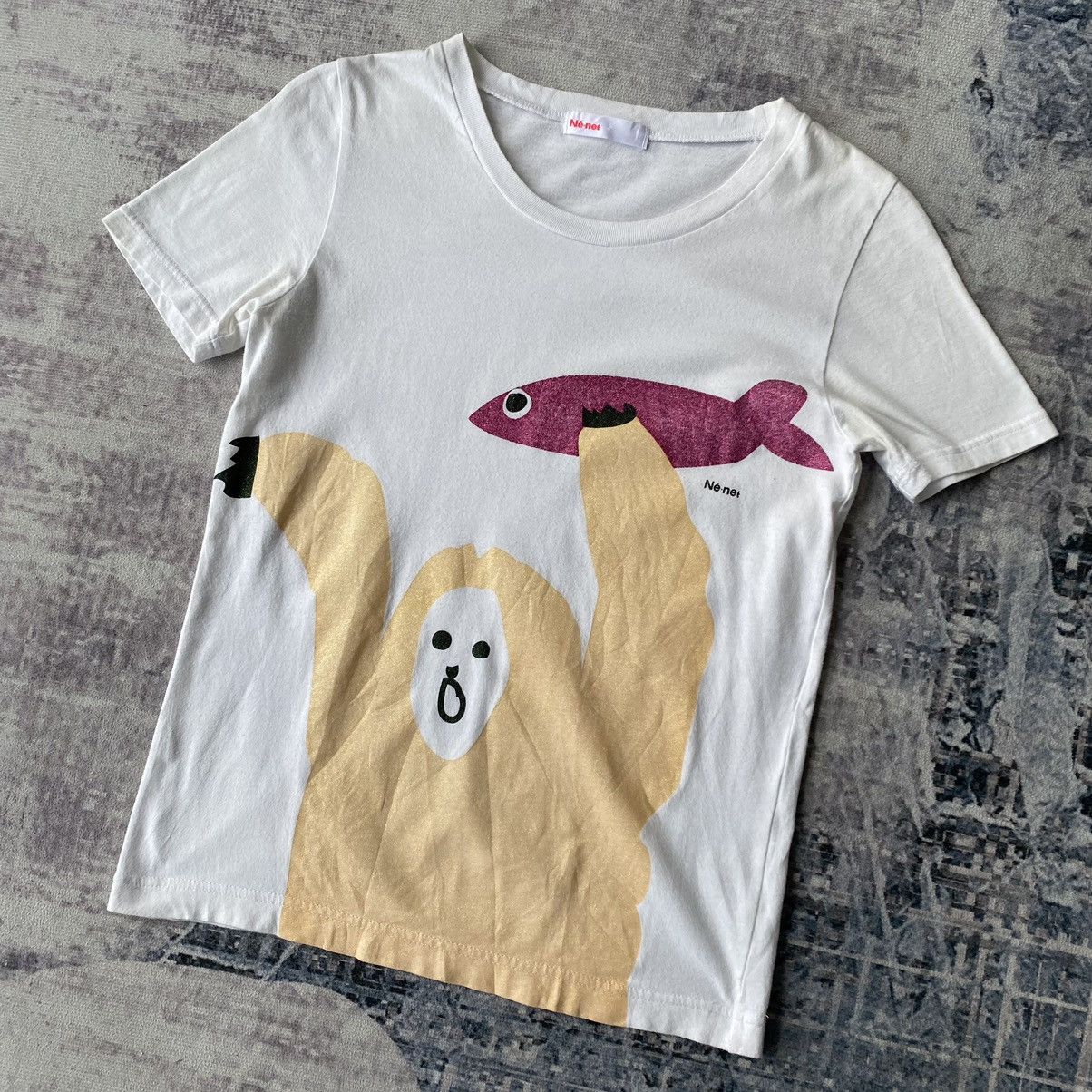Issey Miyake × Japanese Brand × Ne-Net Ne-net by Issey Miyake Catching Fish Shirts Size US XXS / EU 40 - 3 Thumbnail