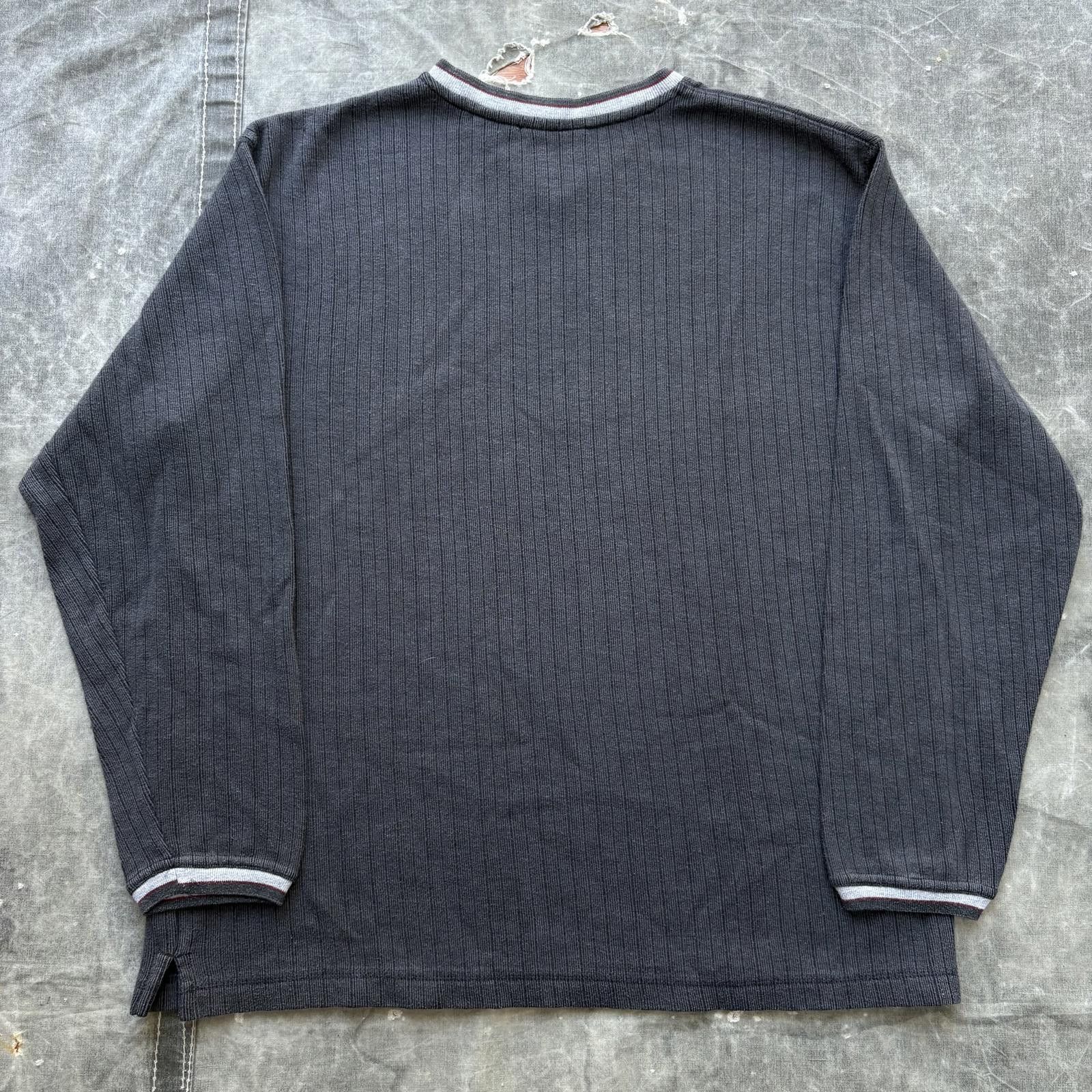 Faded Glory Vintage Y2K Faded Glory Ribbed Knit V-Neck Grunge Sweater Size US L / EU 52-54 / 3 - 4 Thumbnail