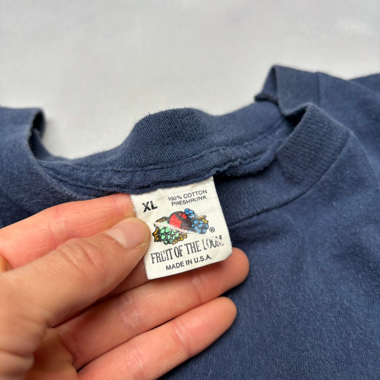 Fruit Of The Loom × Vintage VTG 90s Fruit of the Loom Selvedge Pocket Shirt Men's XL Size US XL / EU 56 / 4 - 6 Thumbnail