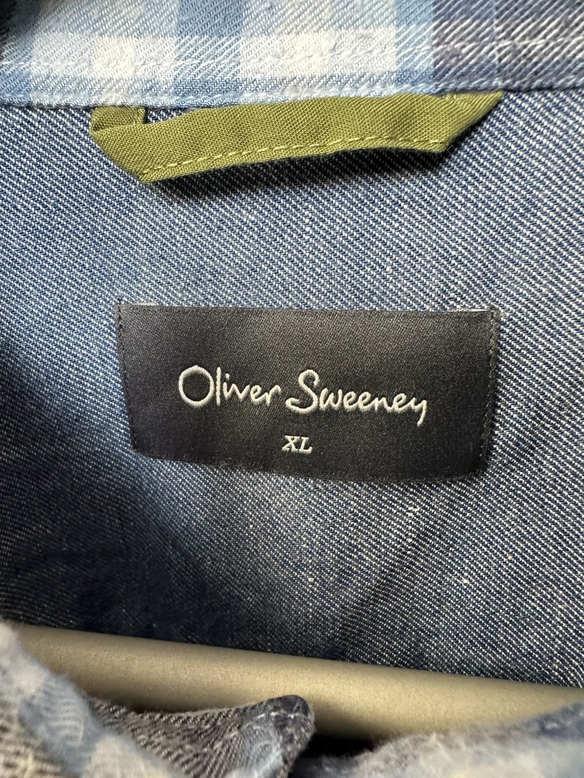 Oliver Sweeney Oliver Sweeney Censo Brushed Cotton Check Shirt Button Up Size US XL / EU 56 / 4 - 13 Thumbnail