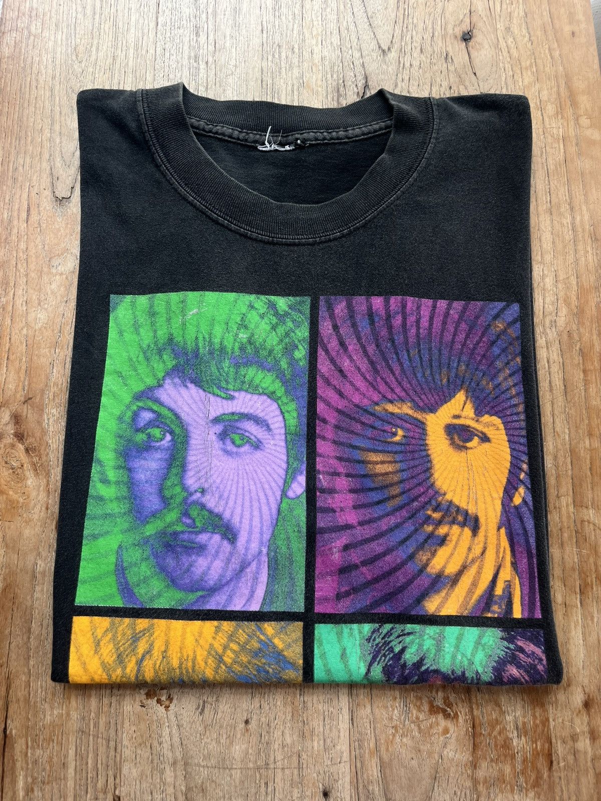 Vintage Vintage THE BEATLES Psychedelic Photos Art 1998’s T-shirt Size US XL / EU 56 / 4 - 1 Thumbnail